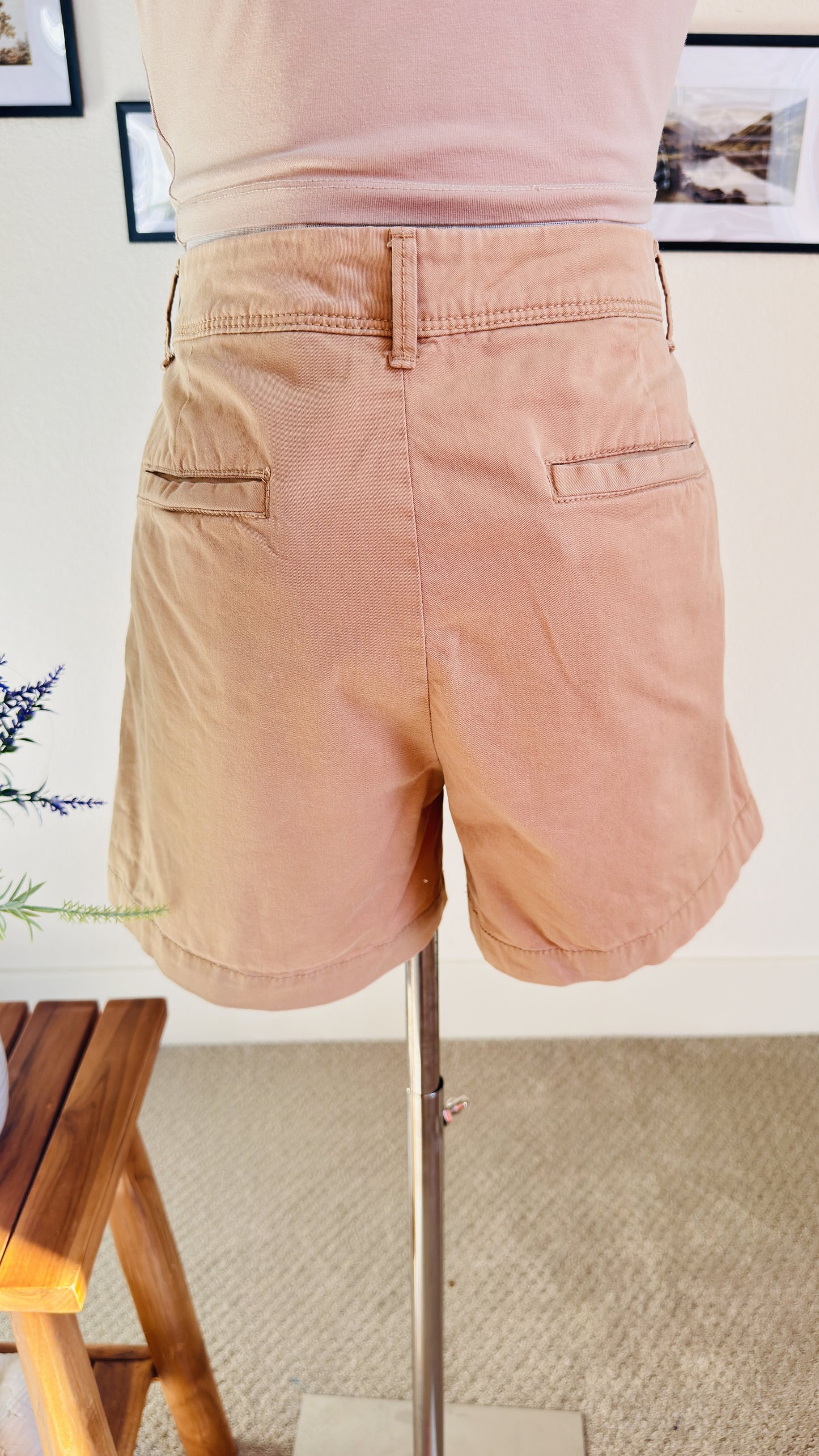 Banana Republic Stretch Cotton Chino Shorts Size 6