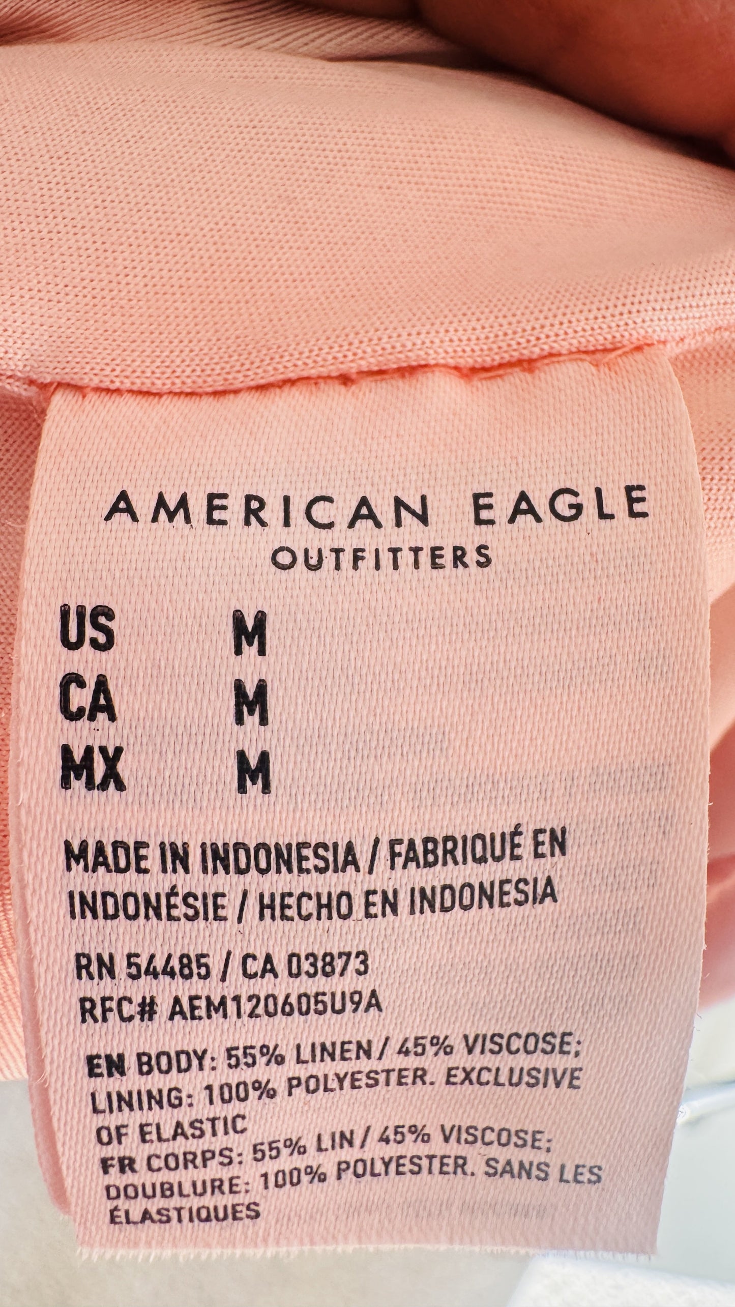 American Eagle Linen-Blend Halter Neck Romper - Size M