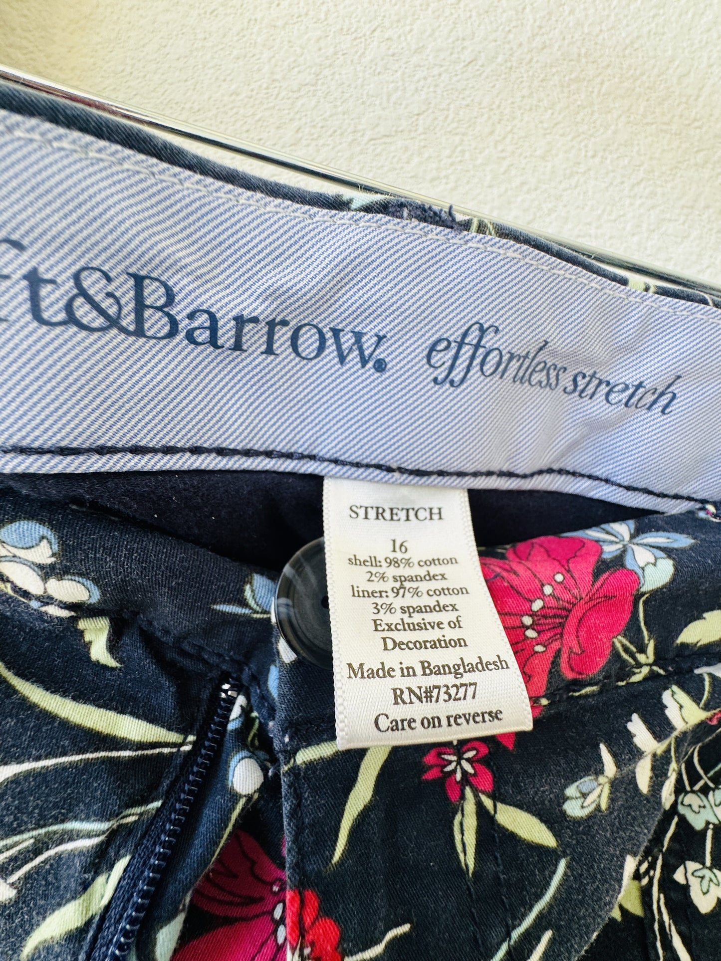 Croft & Barrow Floral Effortless Stretch Skirt Size 16