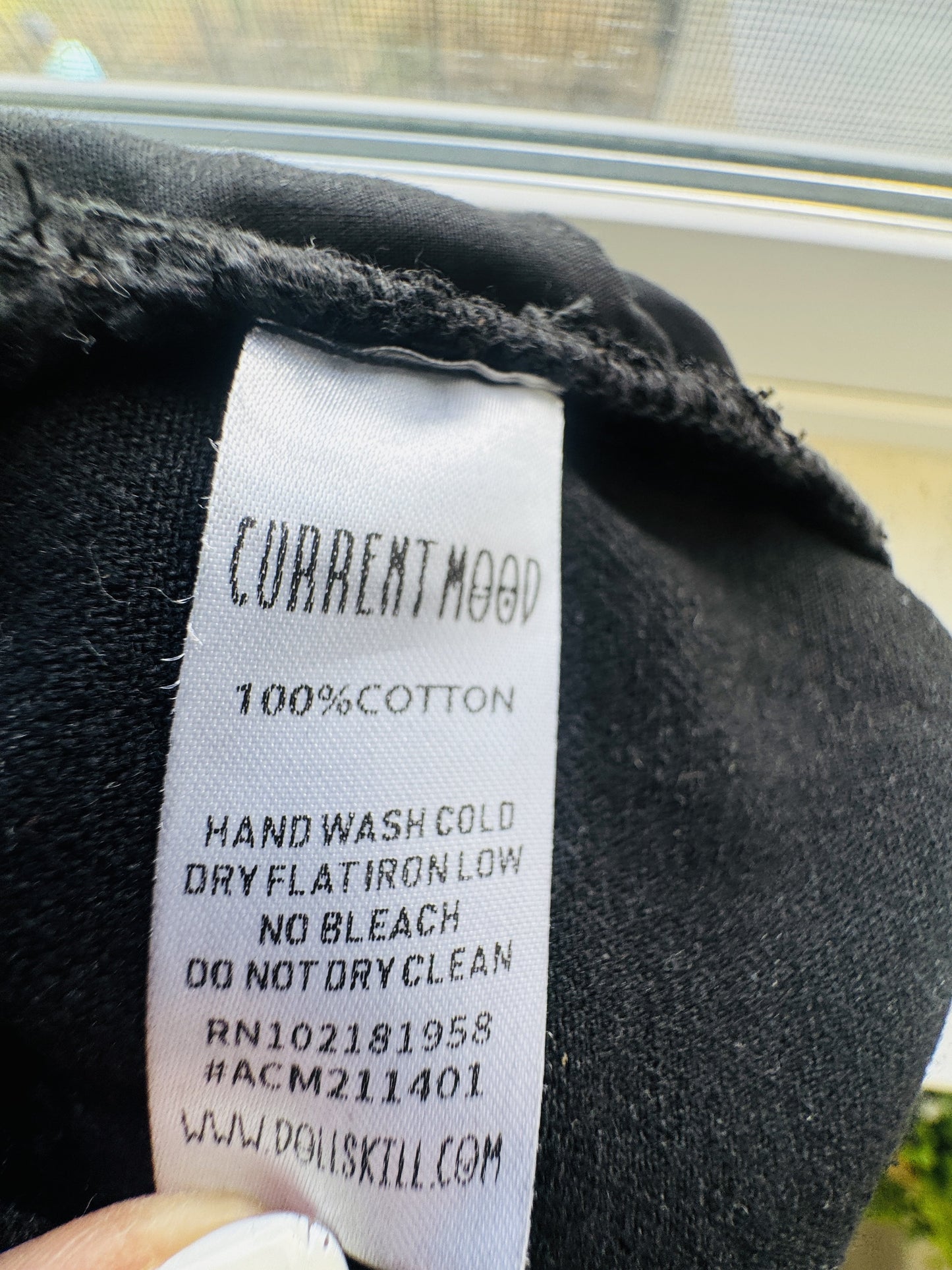 Current Mood Black Distressed Denim Shorts Size S