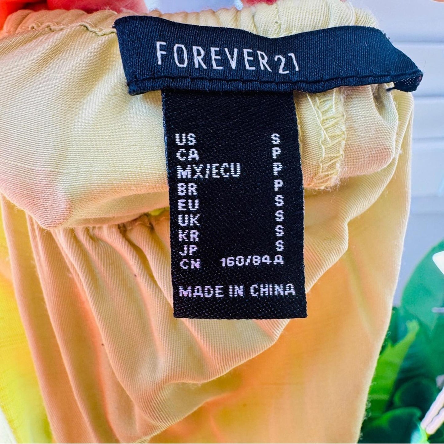 Forever 21. Size S. Lime Green V‑Neck Maxi Slip Dress