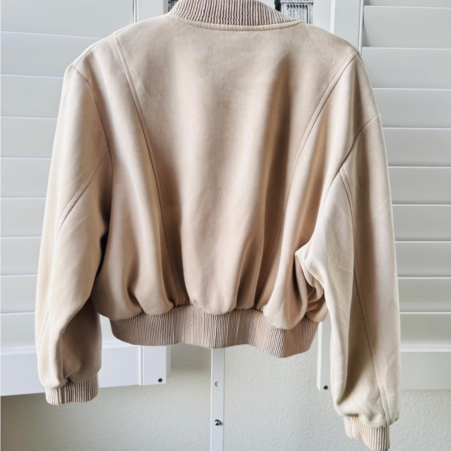 ZARA Beige Bomber Jacket