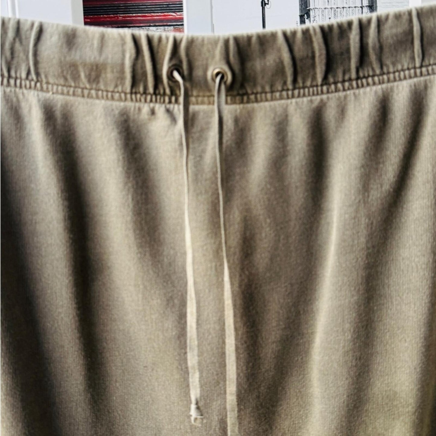 LOFT Olive Green Midi Drawstring Skirt