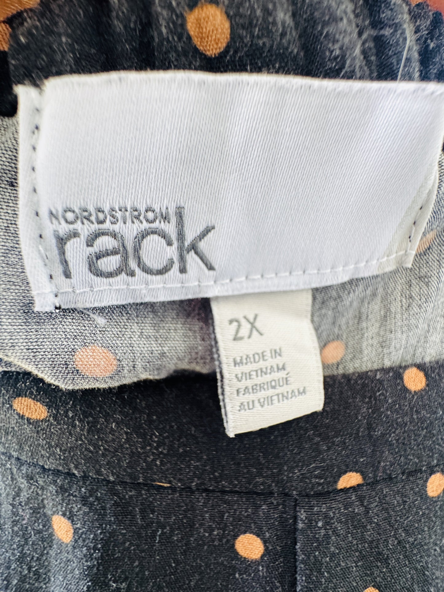 Nordstrom Rack Polka Dot Wide Leg Cropped Pants Size 2X