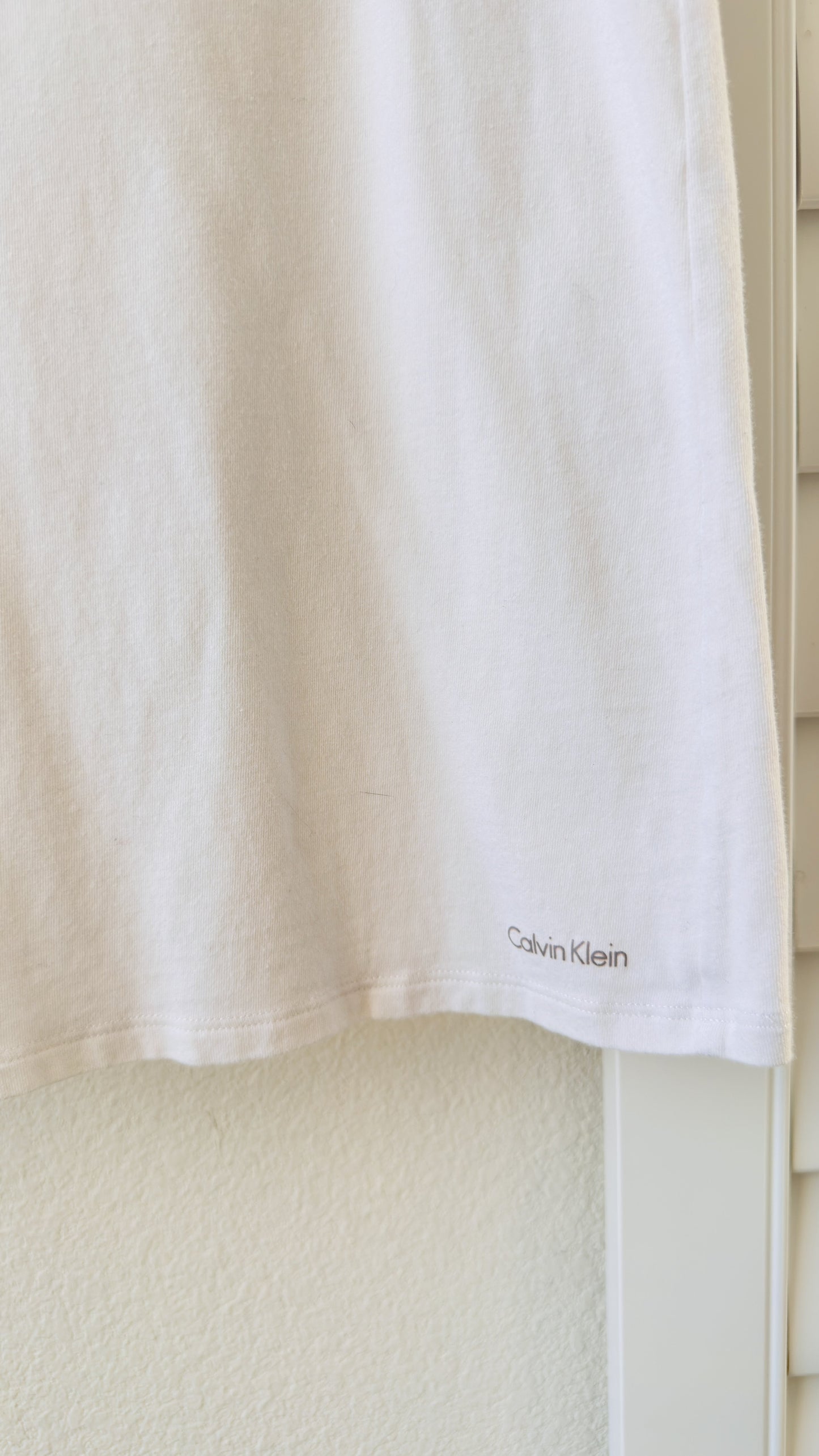 Calvin Klein White Scoop Neck Tank Top - Size S