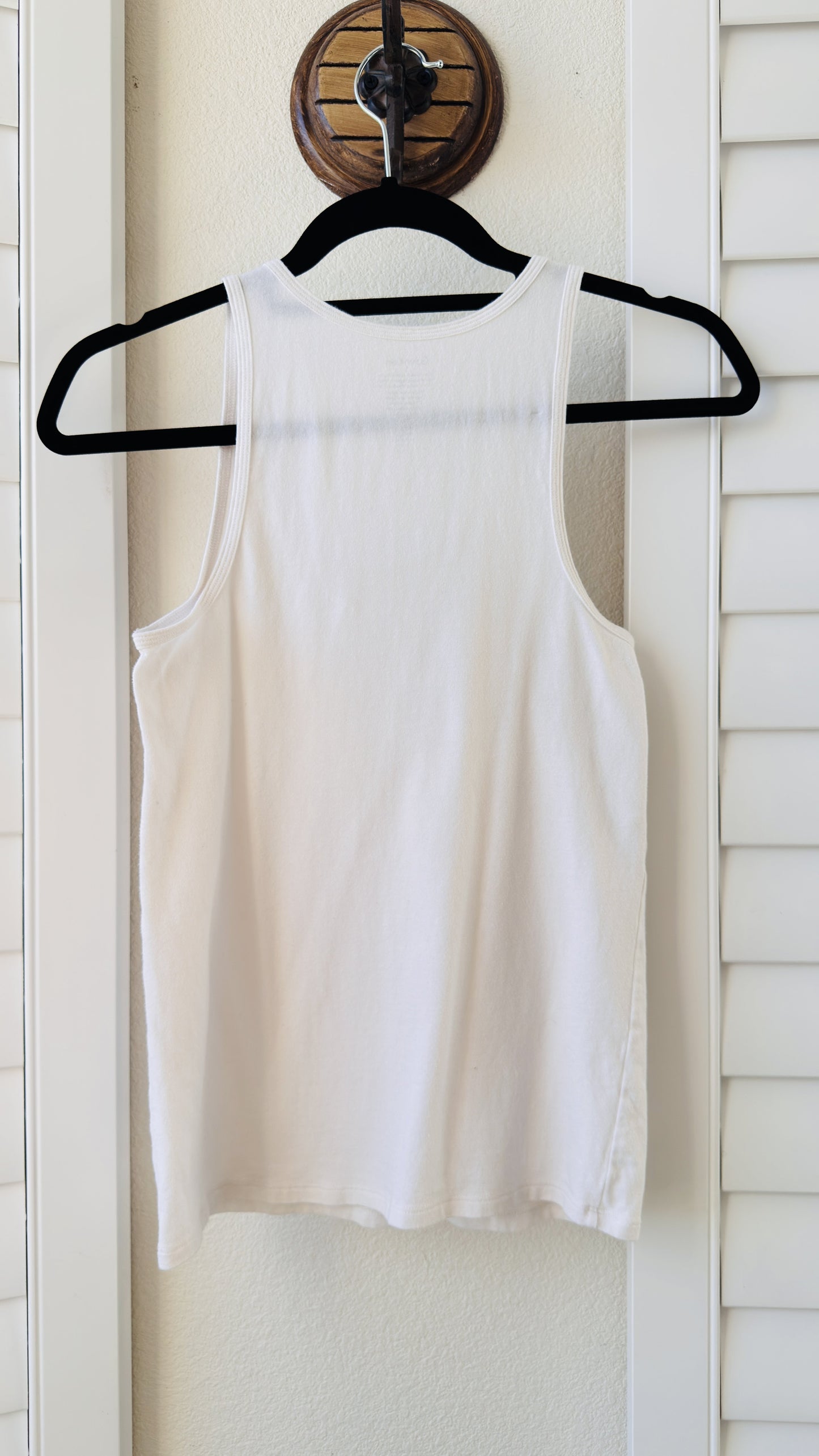 Calvin Klein White Scoop Neck Tank Top - Size S