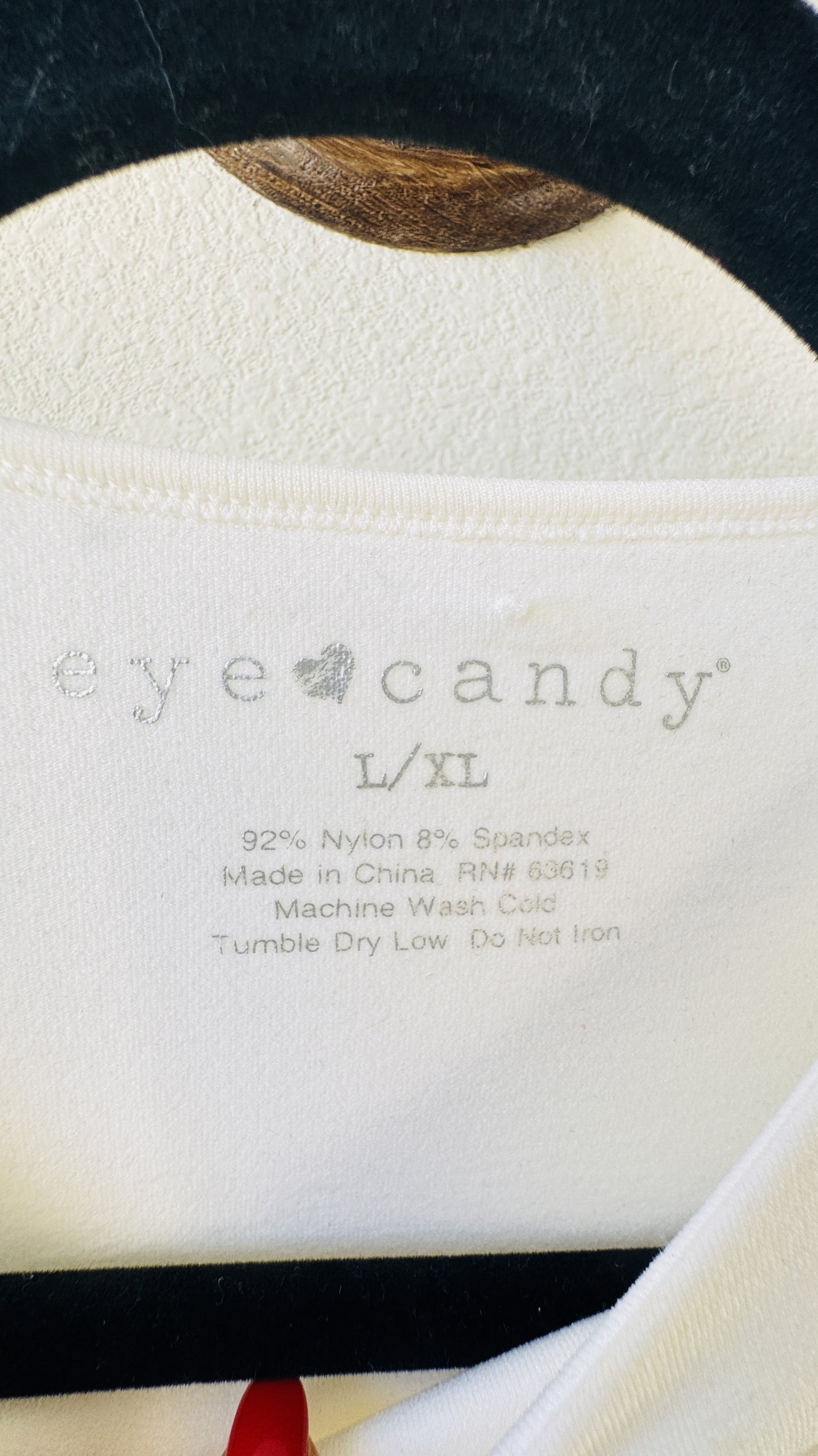 Eye Candy Seamless Long Sleeve Crop Top in Off-White - Size L/XL