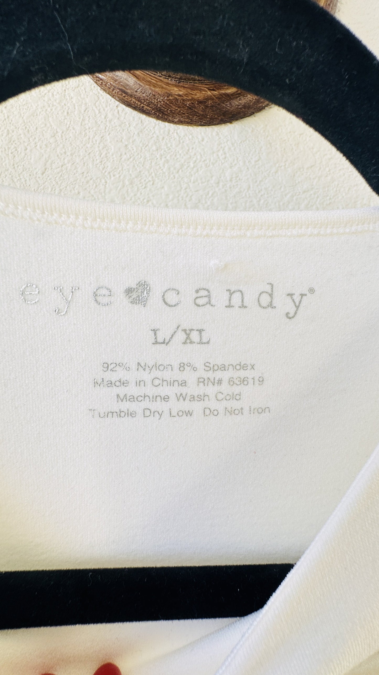 Eye Candy Seamless Long Sleeve Crop Top in Off-White - Size L/XL