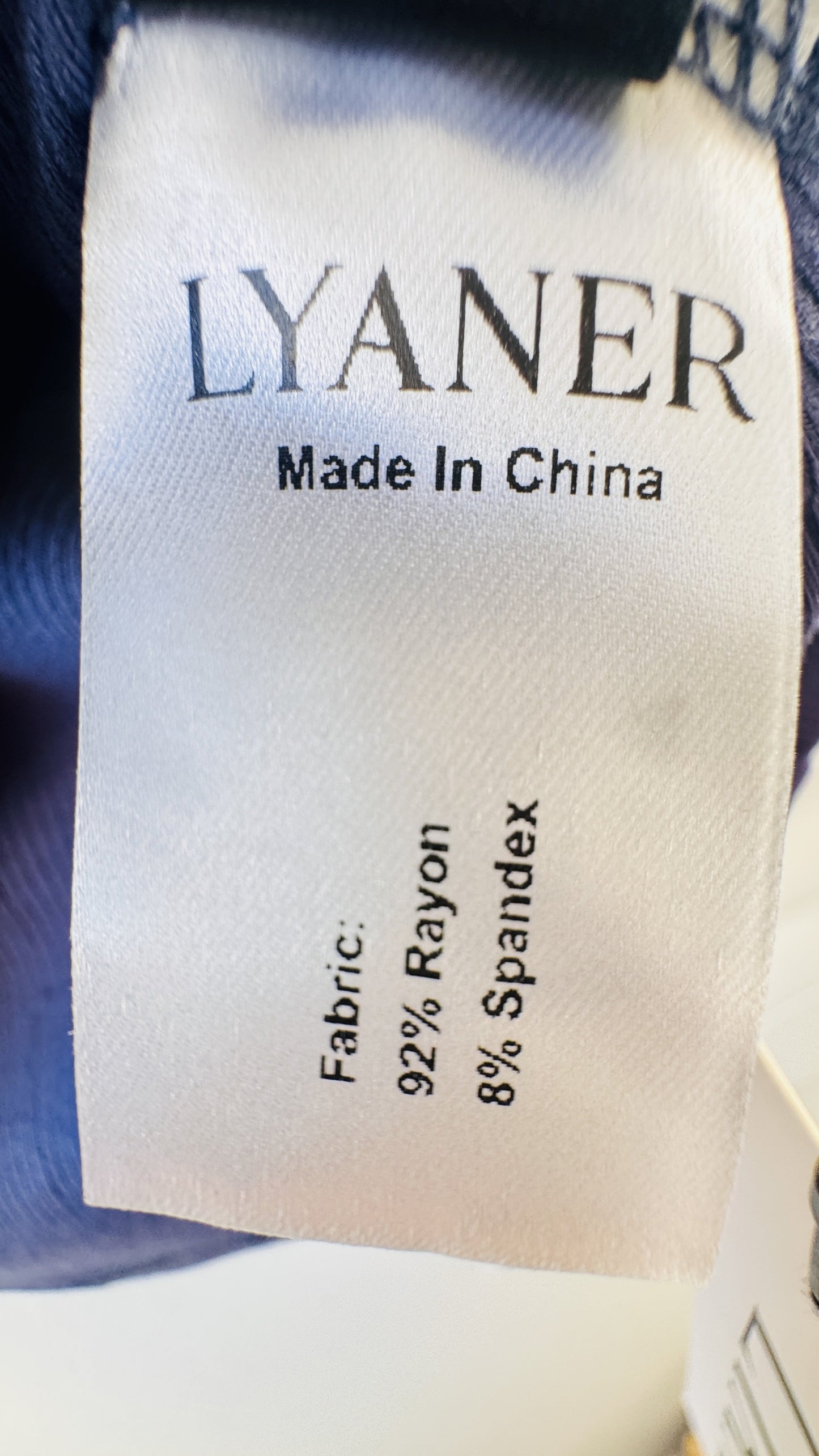 LYANER Blue Ribbed Knit Scoop Neck Tank Top - Size M