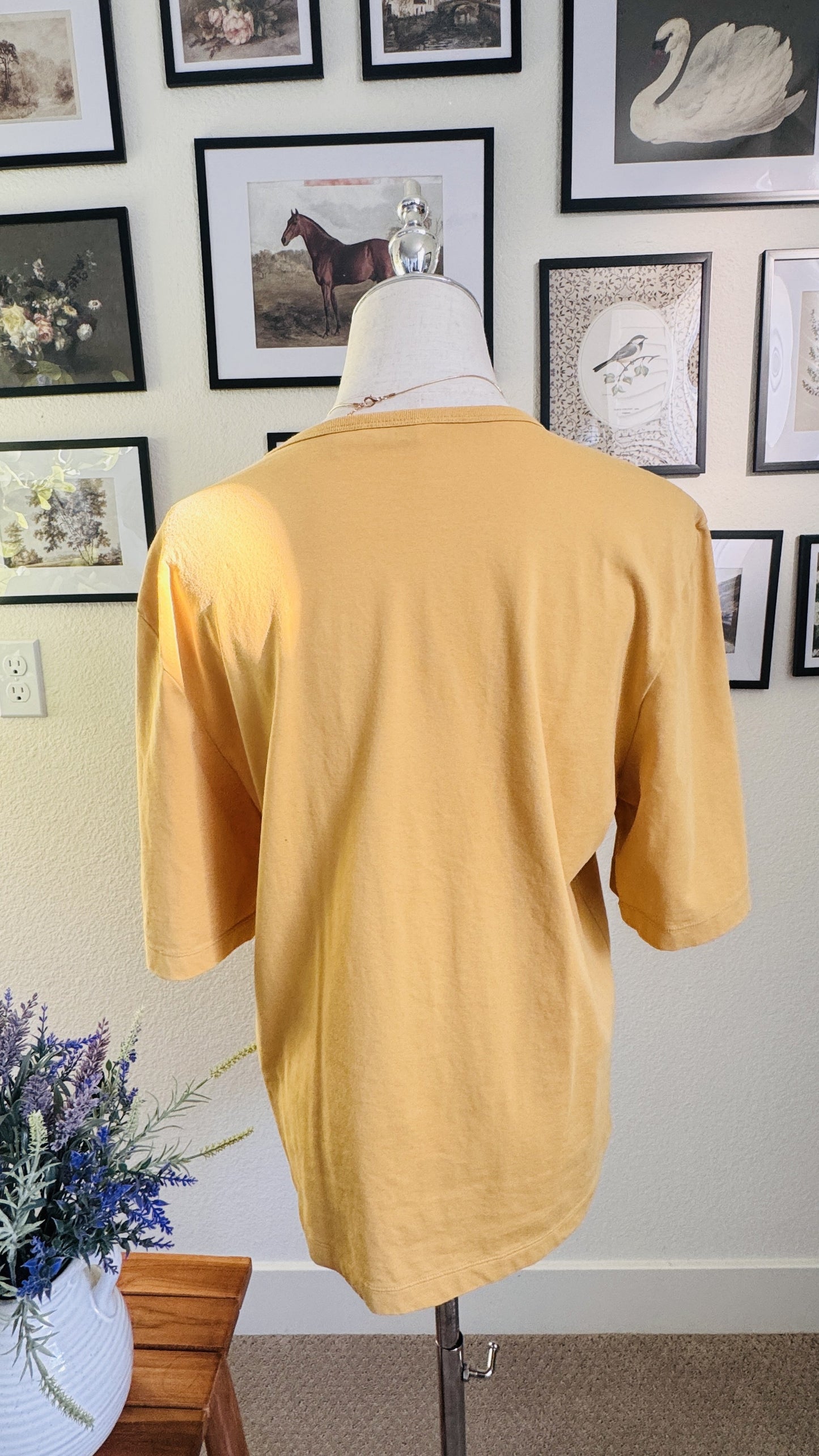 Uniqlo U Crew Neck Short Sleeve T-Shirt Yellow Size XS