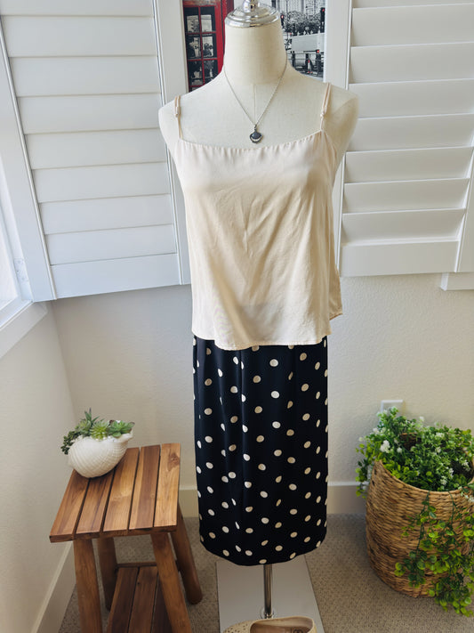 ASTR the Label (NWT) Cream Viscose Low Back Camisole Top Size M