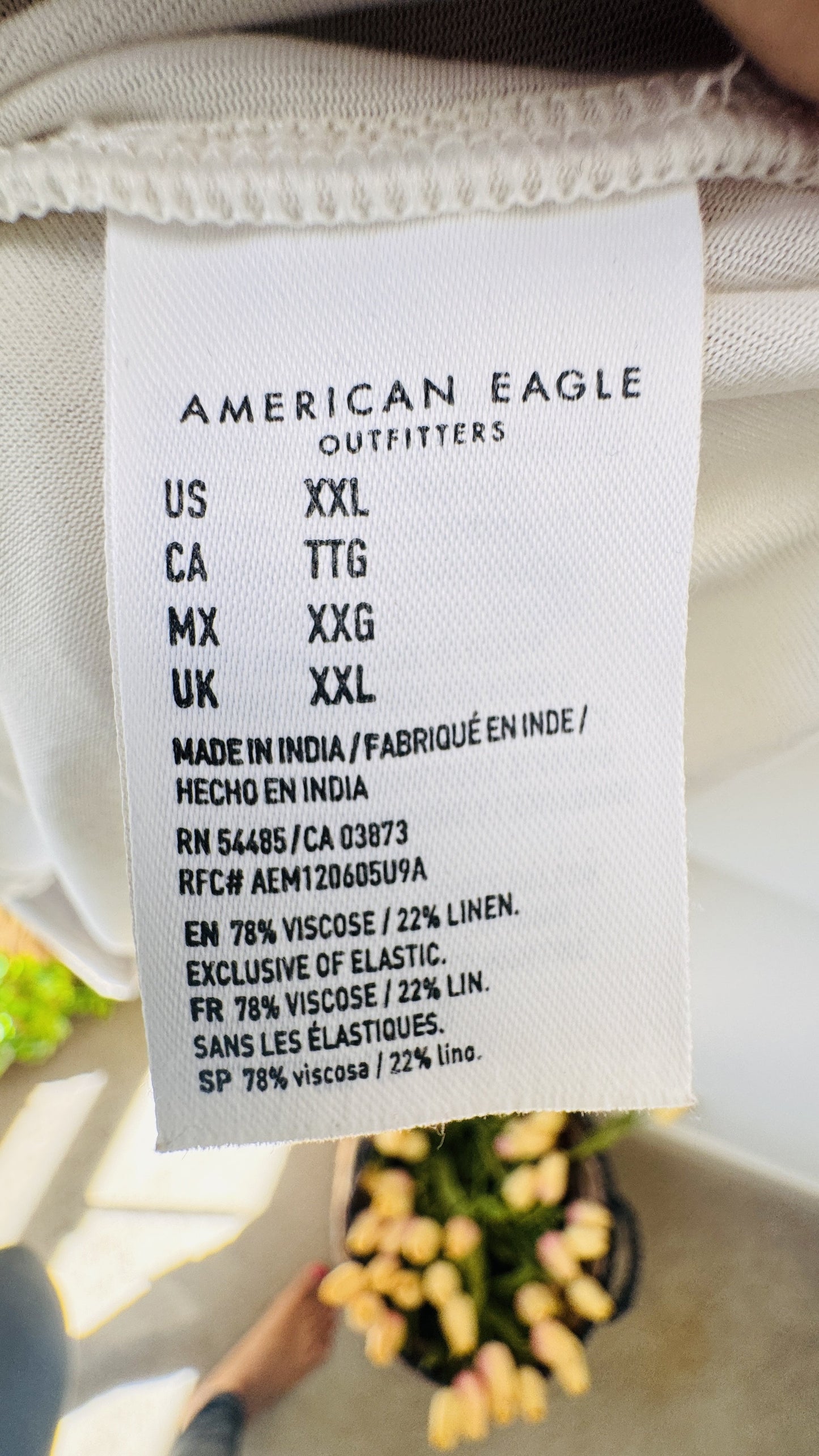 American Eagle Striped Linen Blend Wrap Maxi Dress - Size XXL