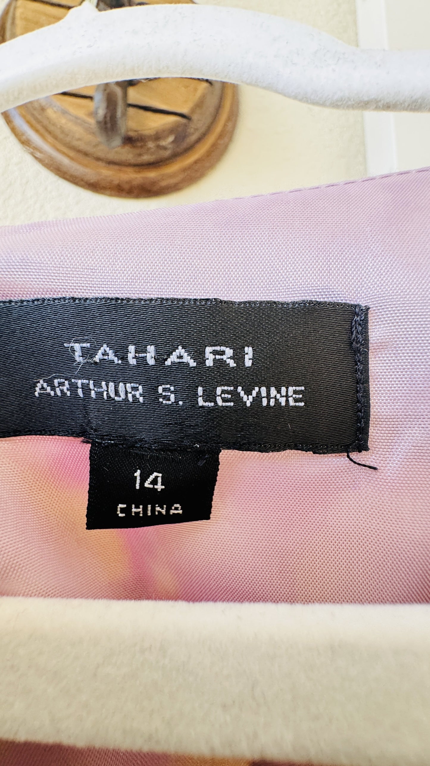 Tahari Arthur S. Levine Silk Floral Ruffle Sheath Dress - Size 14