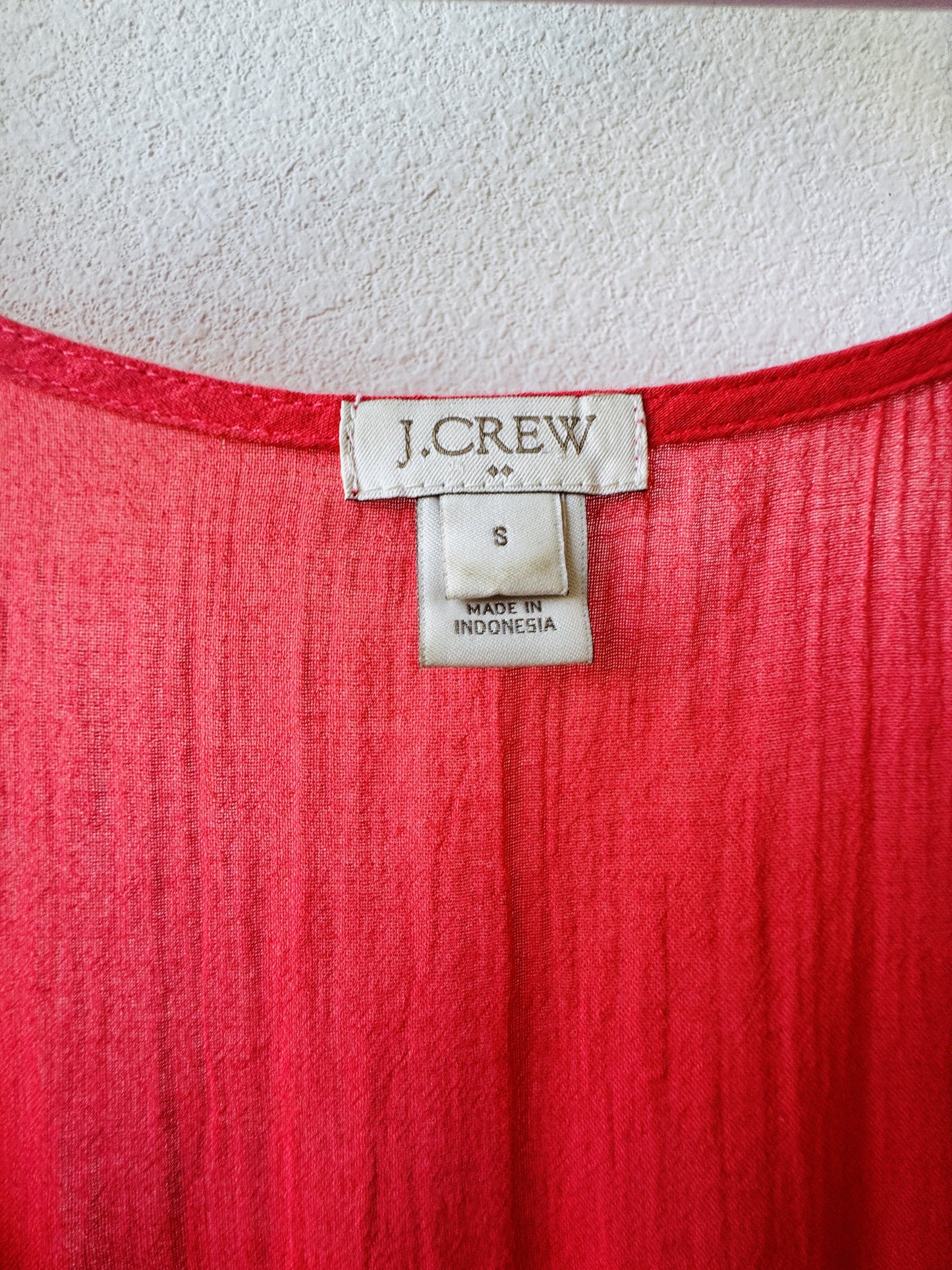 J.Crew Tiered Dress in Textured Cotton Size S
