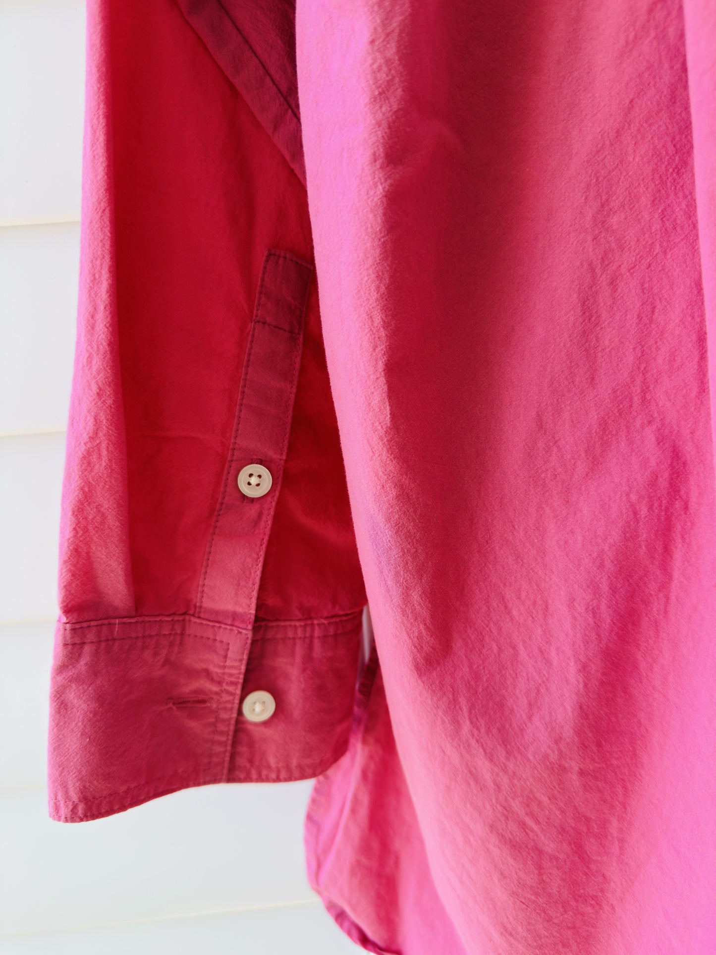 Madewell Oversized Button-Down Shirt Pink Size S