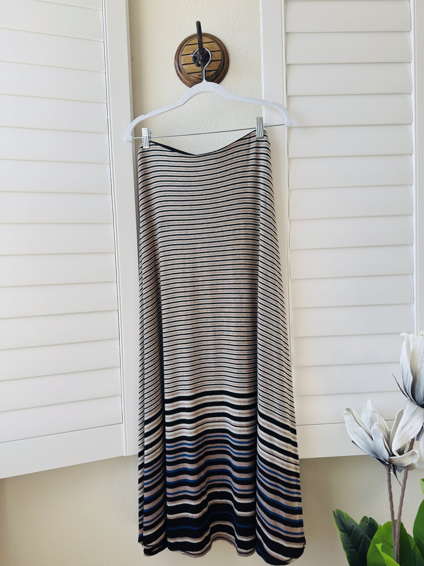 M.S.S.P. Striped Knit Maxi Skirt - Size M