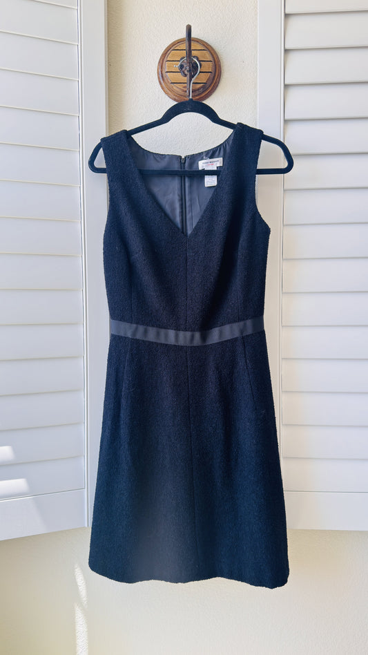 Isaac Mizrahi for Target Black Bouclé V-Neck Dress Size 6