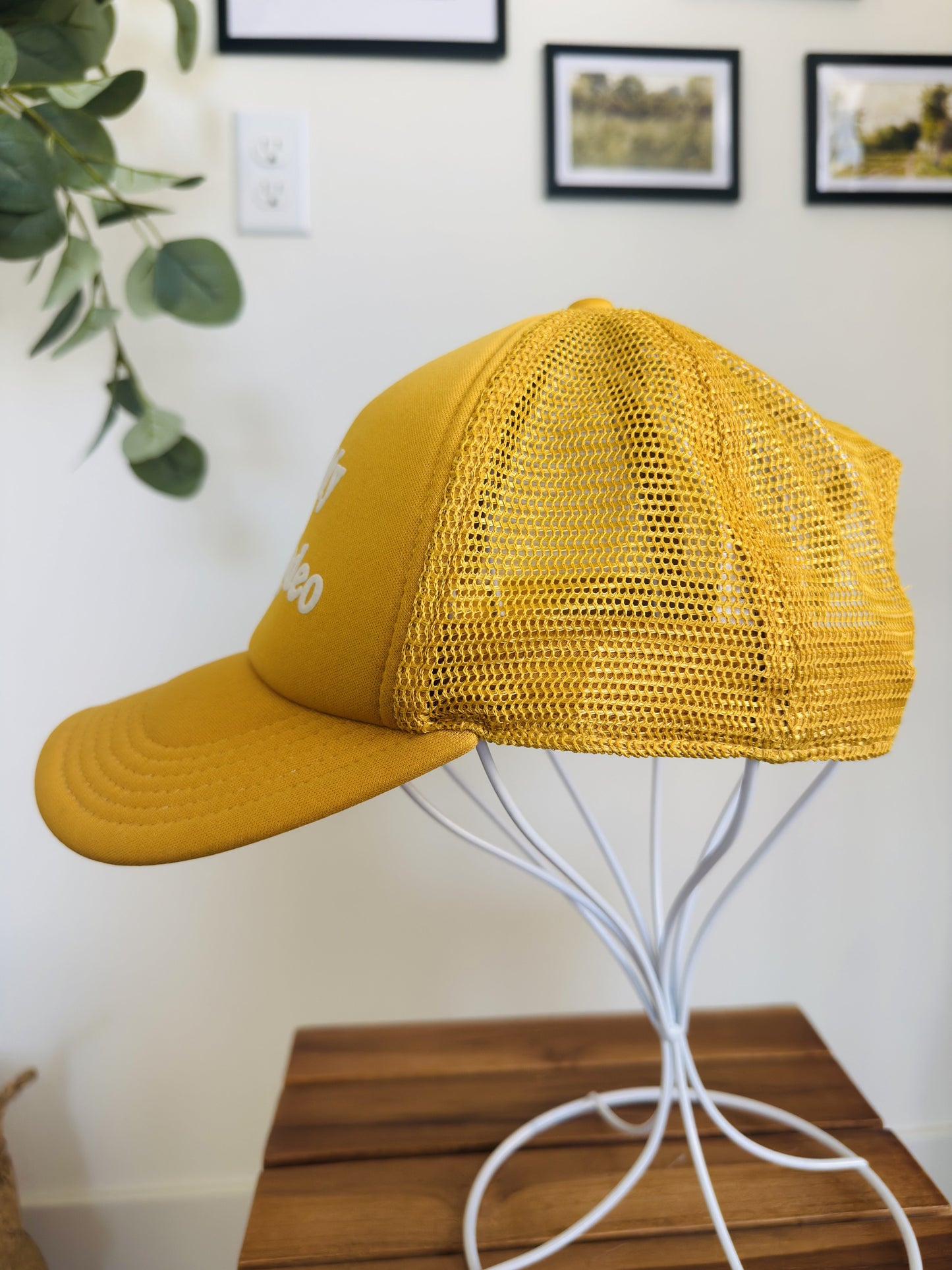 Mighty Fine "Not My First Rodeo" Yellow Trucker Hat