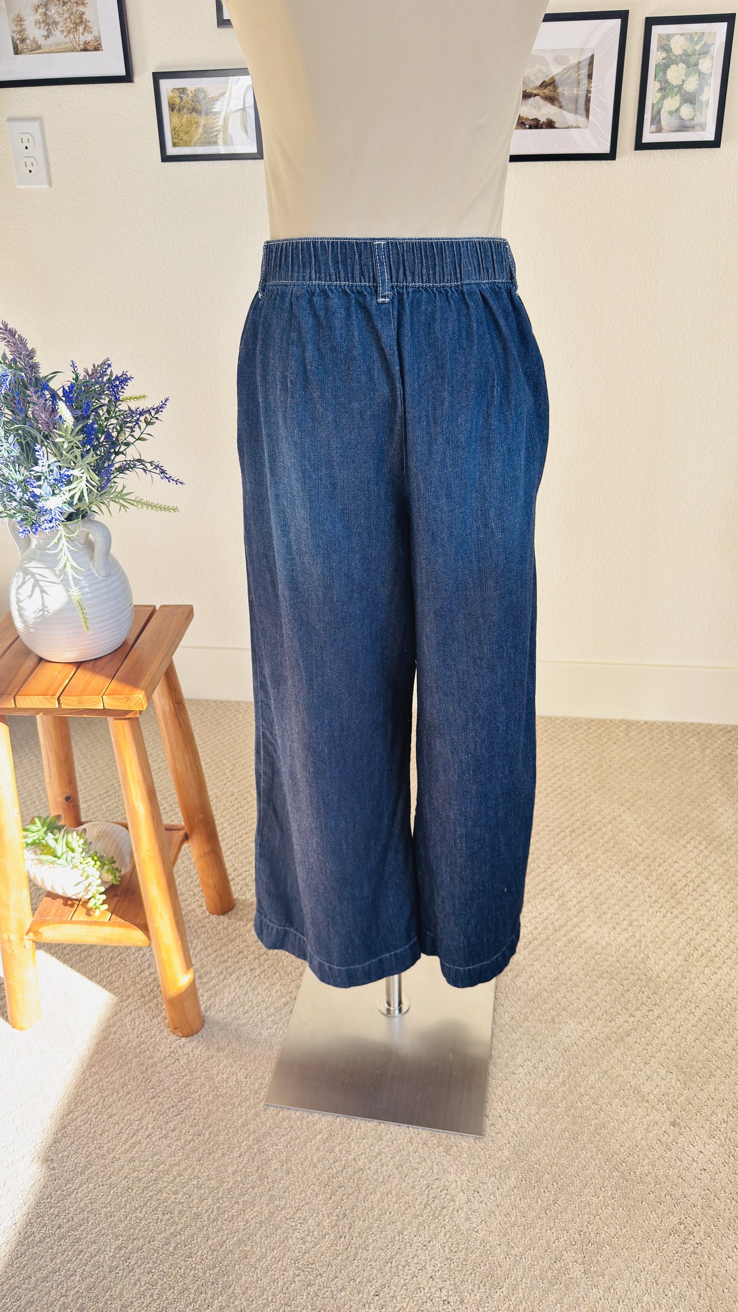Nautica Jeans Wide Leg Sailor Denim Pants Size 6
