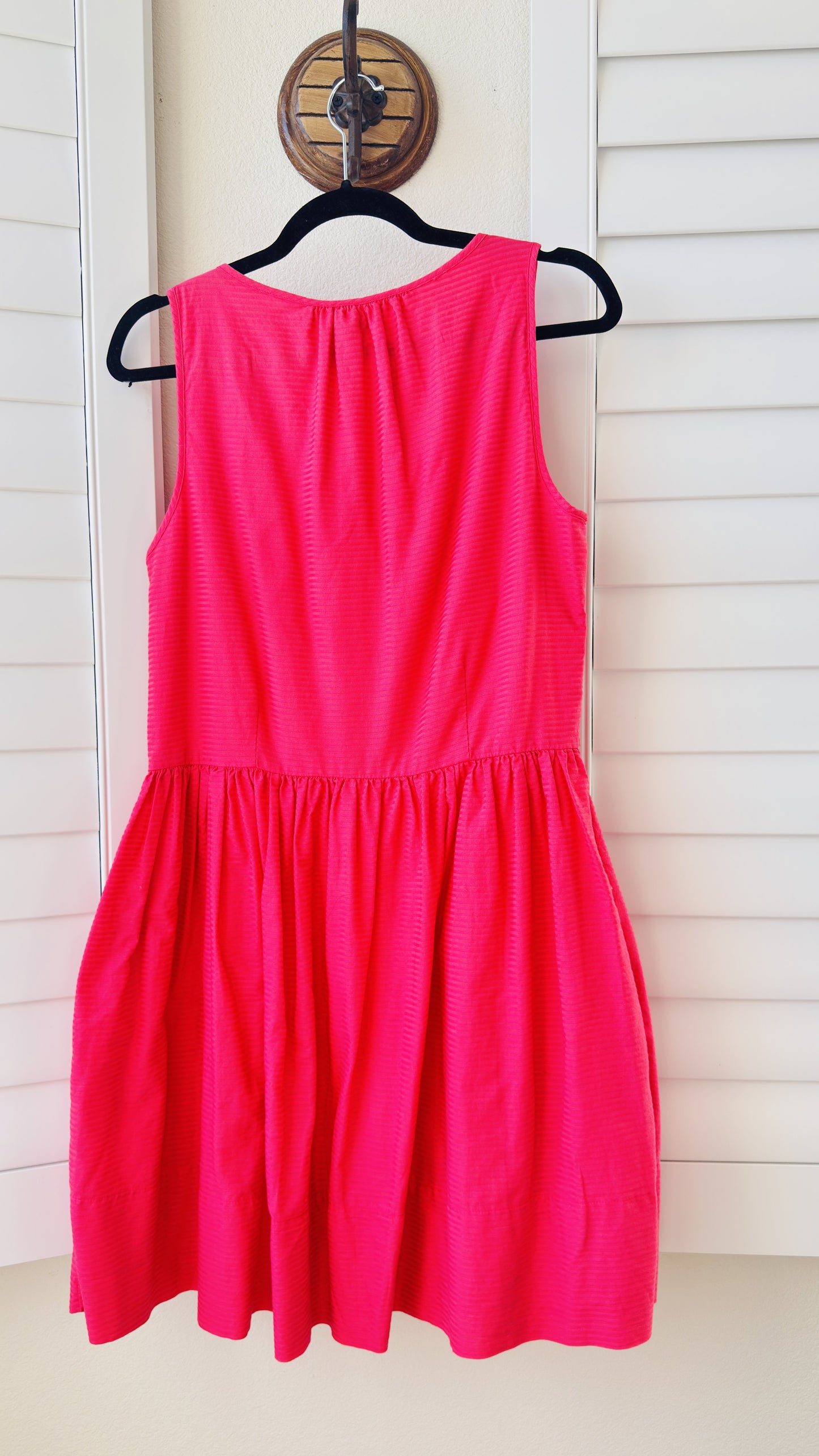 Gap Hot Pink Sleeveless Button-Front Cotton Dress Size 6