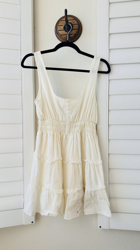 Urban Outfitters & American Eagle White Cottagecore Bundle - Mini Dress & Graphic Tee Size M/L
