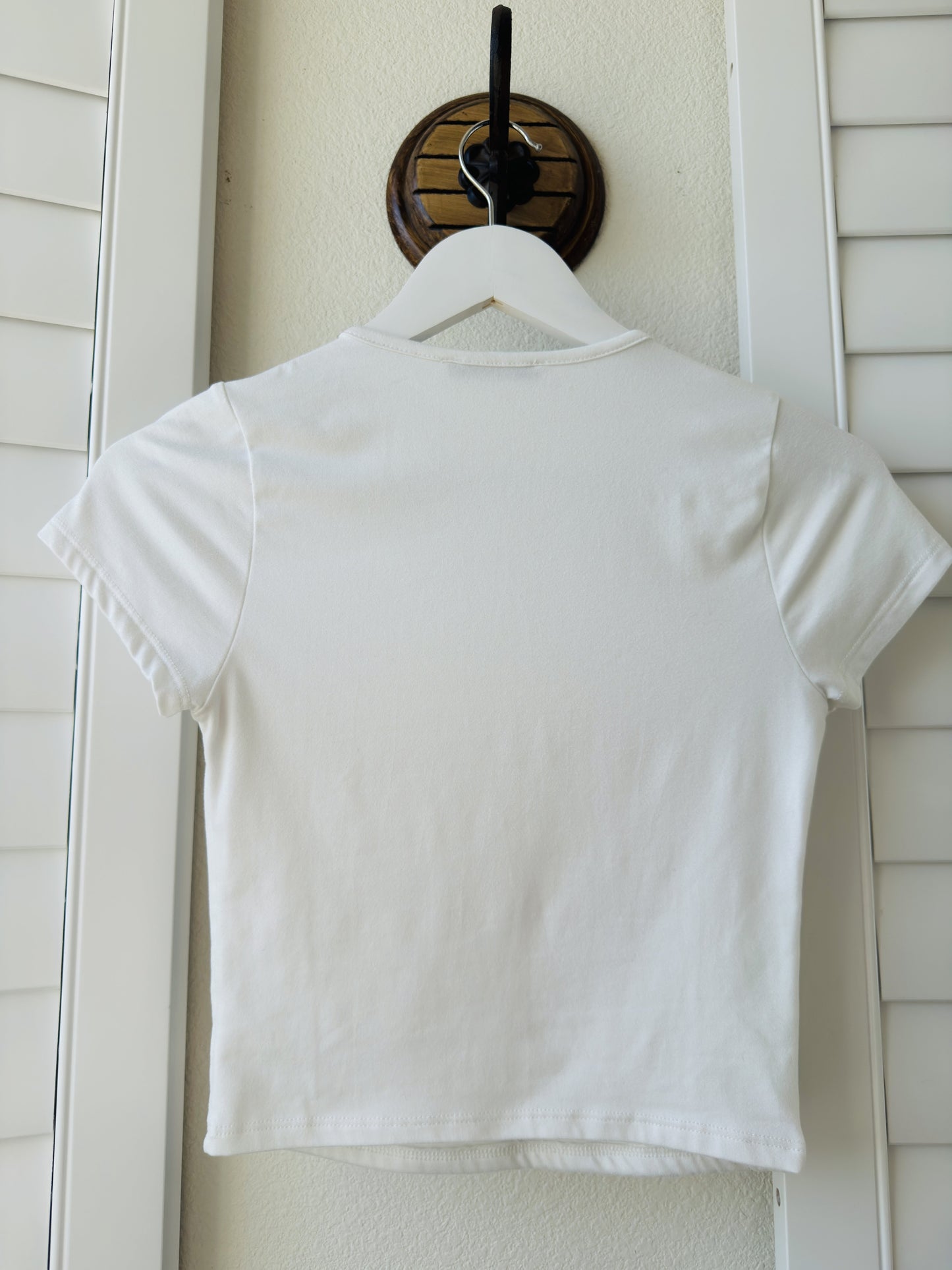 Sincerely Jules White Short Sleeve Crew Neck Tee - Size S