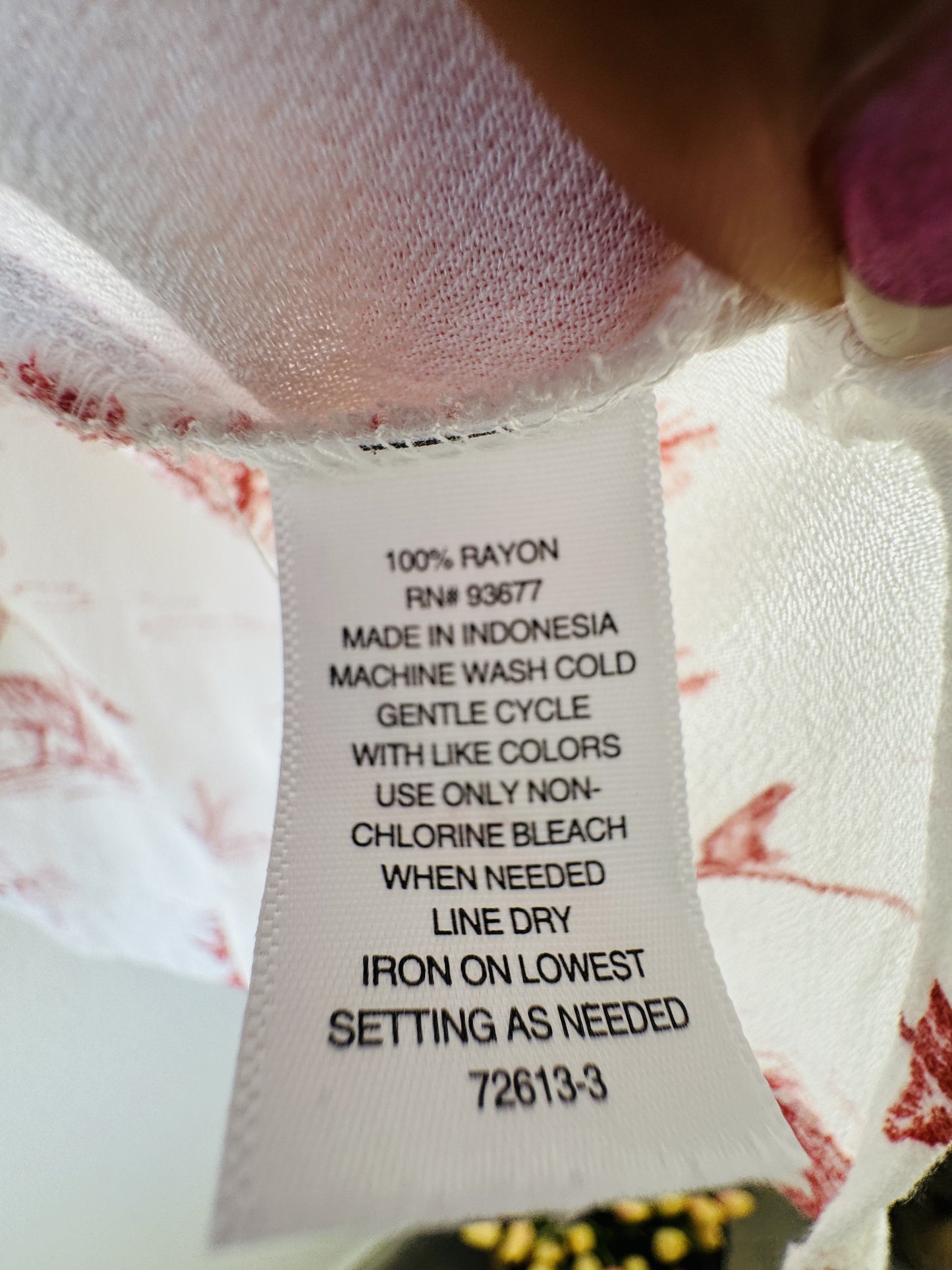a.n.a A New Approach Red Tropical Toile Shirt Size XL
