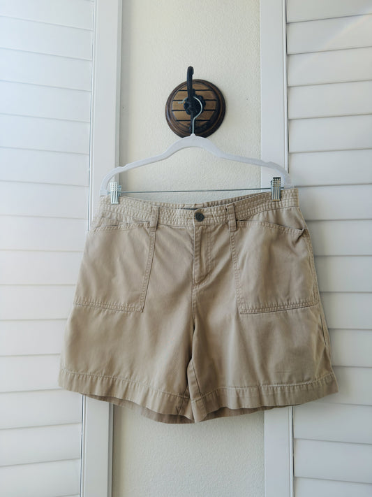 Lauren Ralph Lauren Beige Utility Chino Shorts Size 12