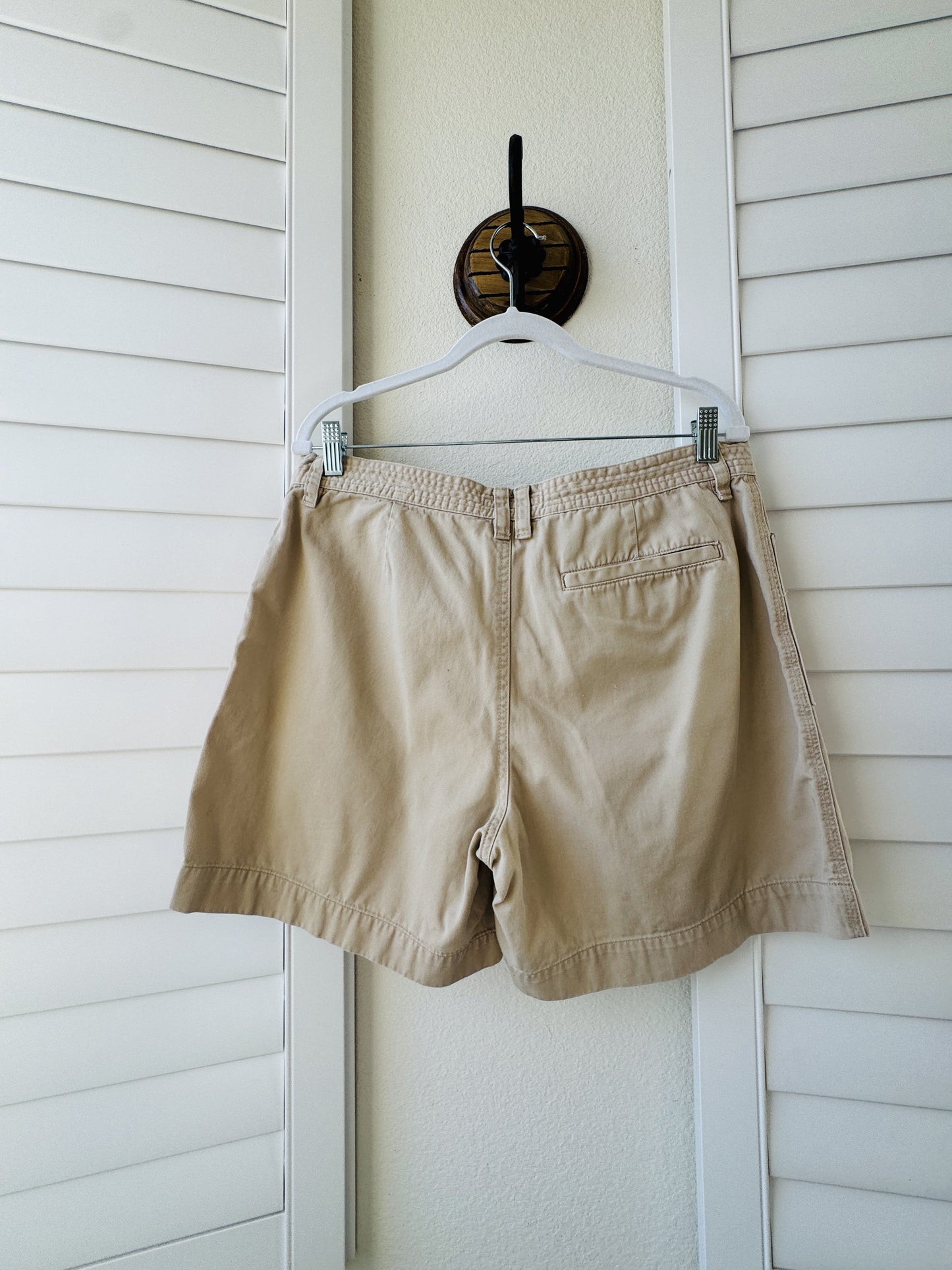 Lauren Ralph Lauren Beige Utility Chino Shorts Size 12