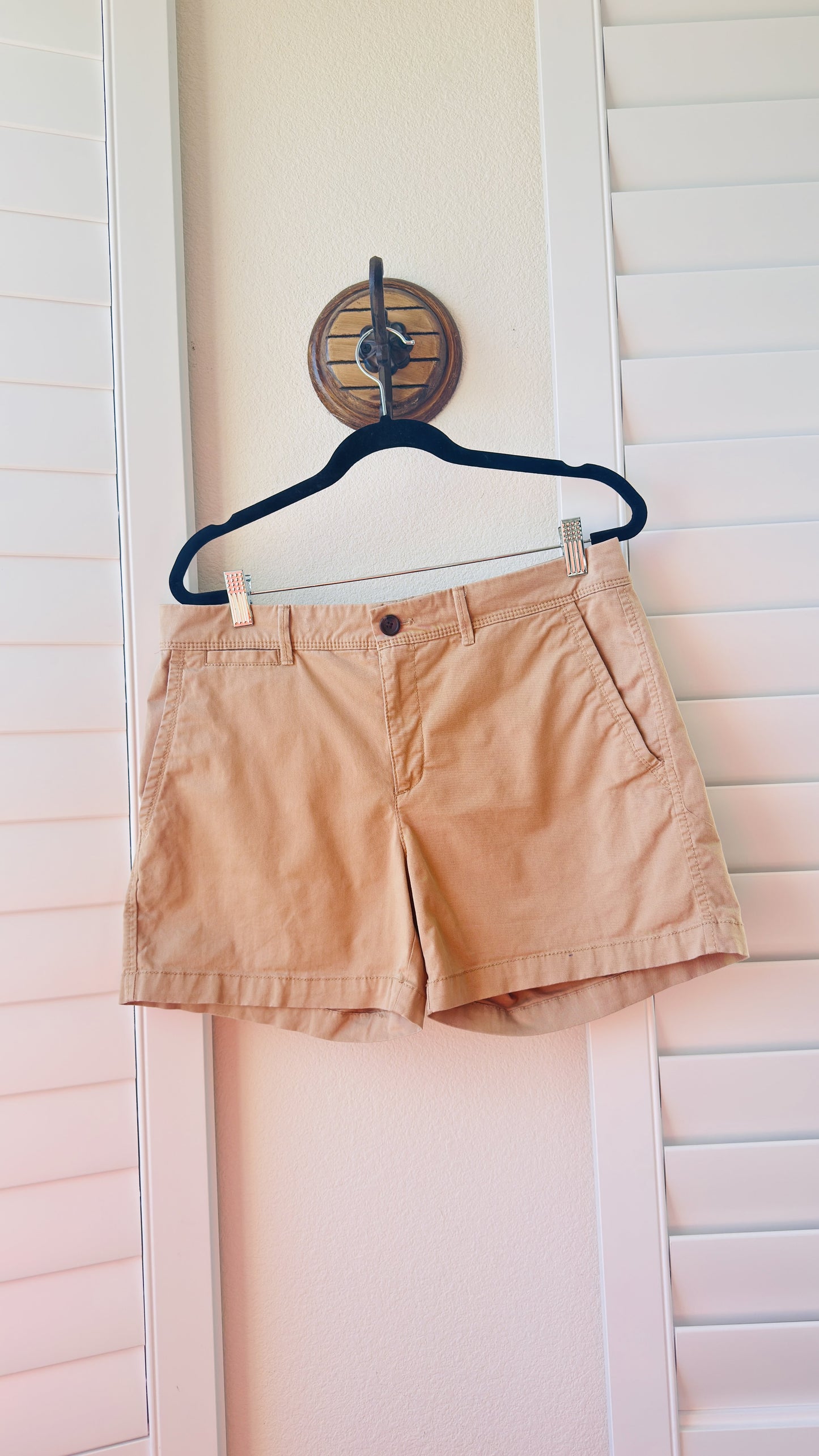 Banana Republic Stretch Cotton Chino Shorts Size 6