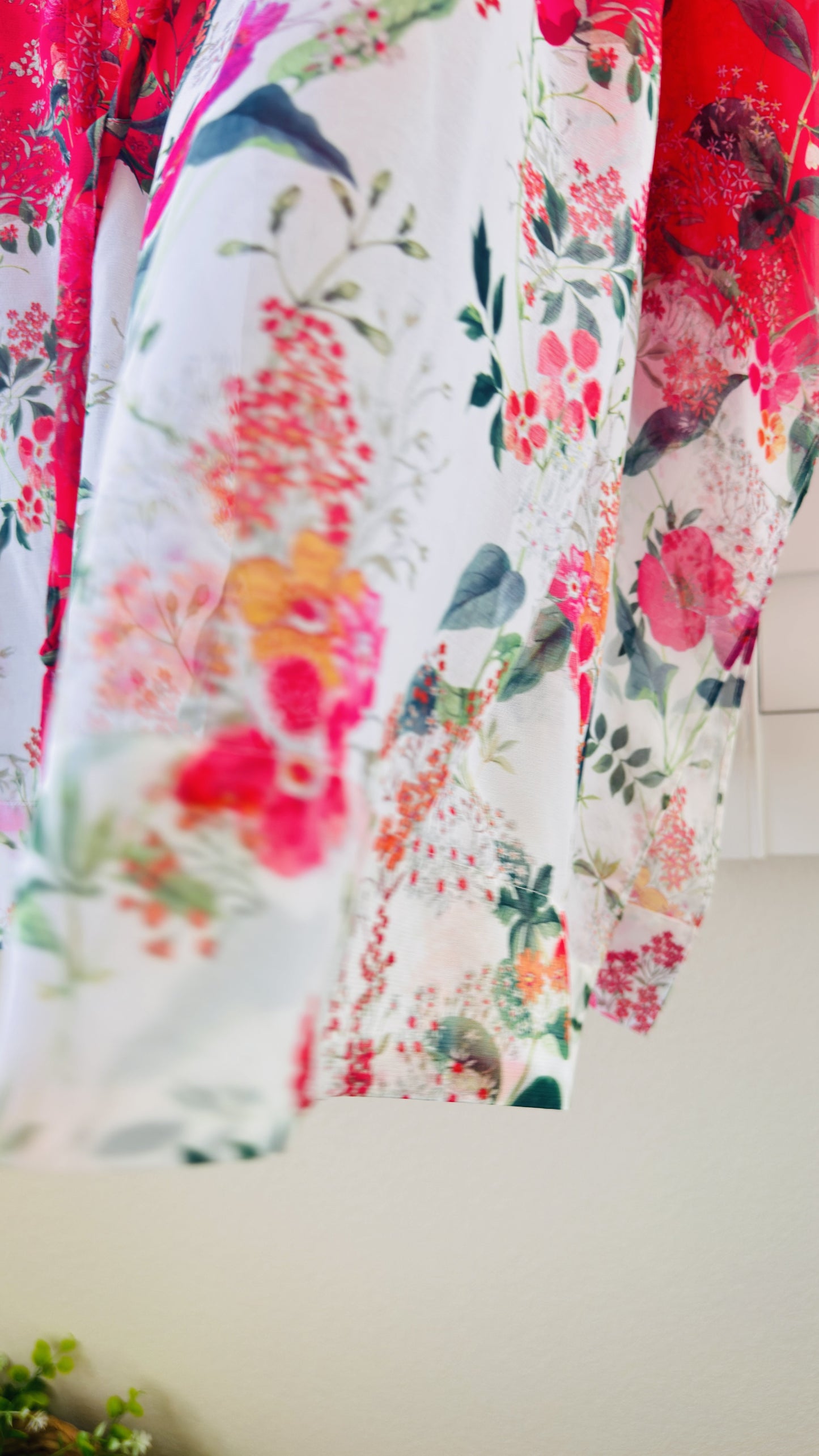 Ted Baker Floral Sheer Kaftan Tunic Top - Size M