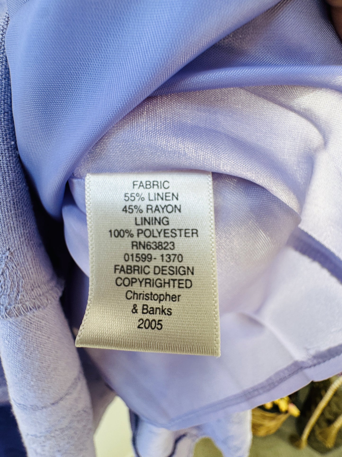 Christopher & Banks Lavender Embroidered Linen Blend Maxi Skirt - Size 12