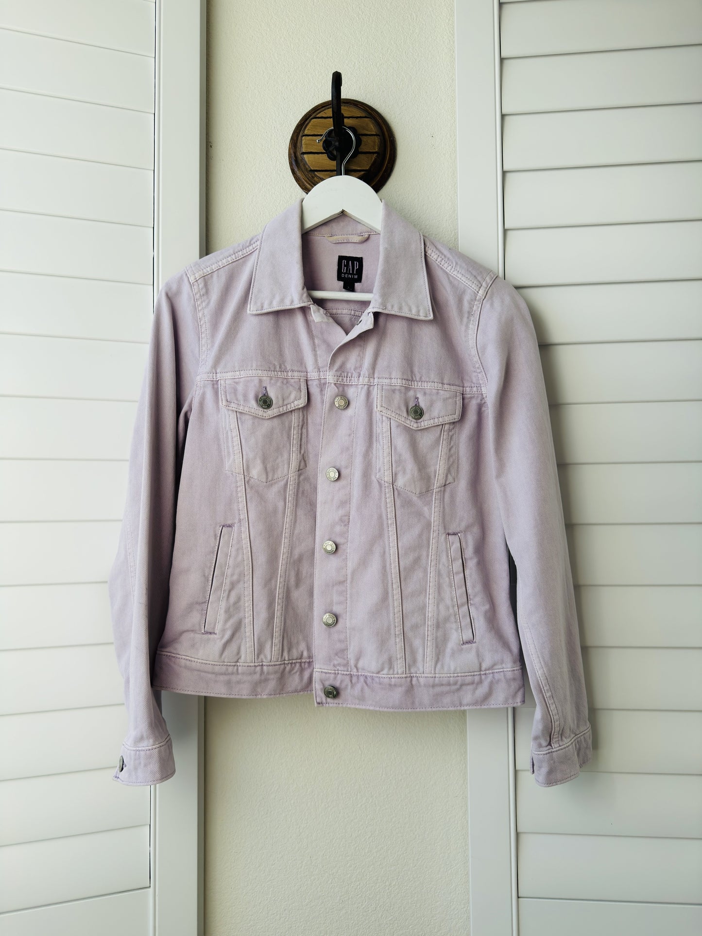 GAP Lavender Purple Denim Jacket Size S