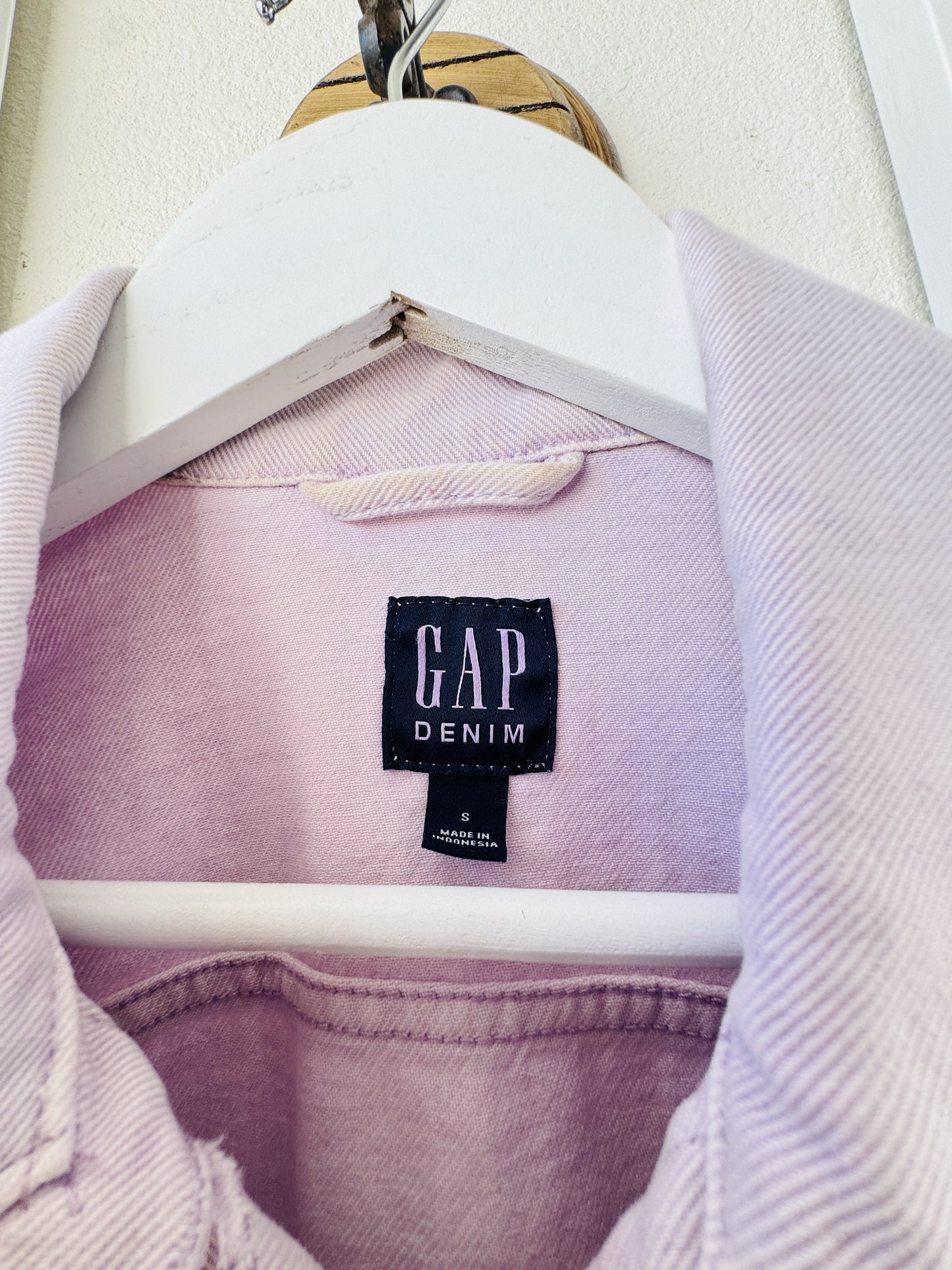 GAP Lavender Purple Denim Jacket Size S