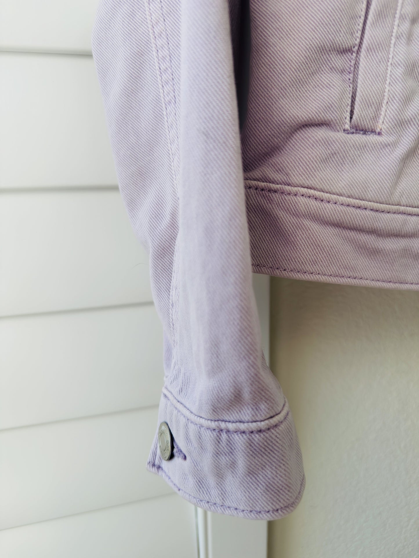 GAP Lavender Purple Denim Jacket Size S