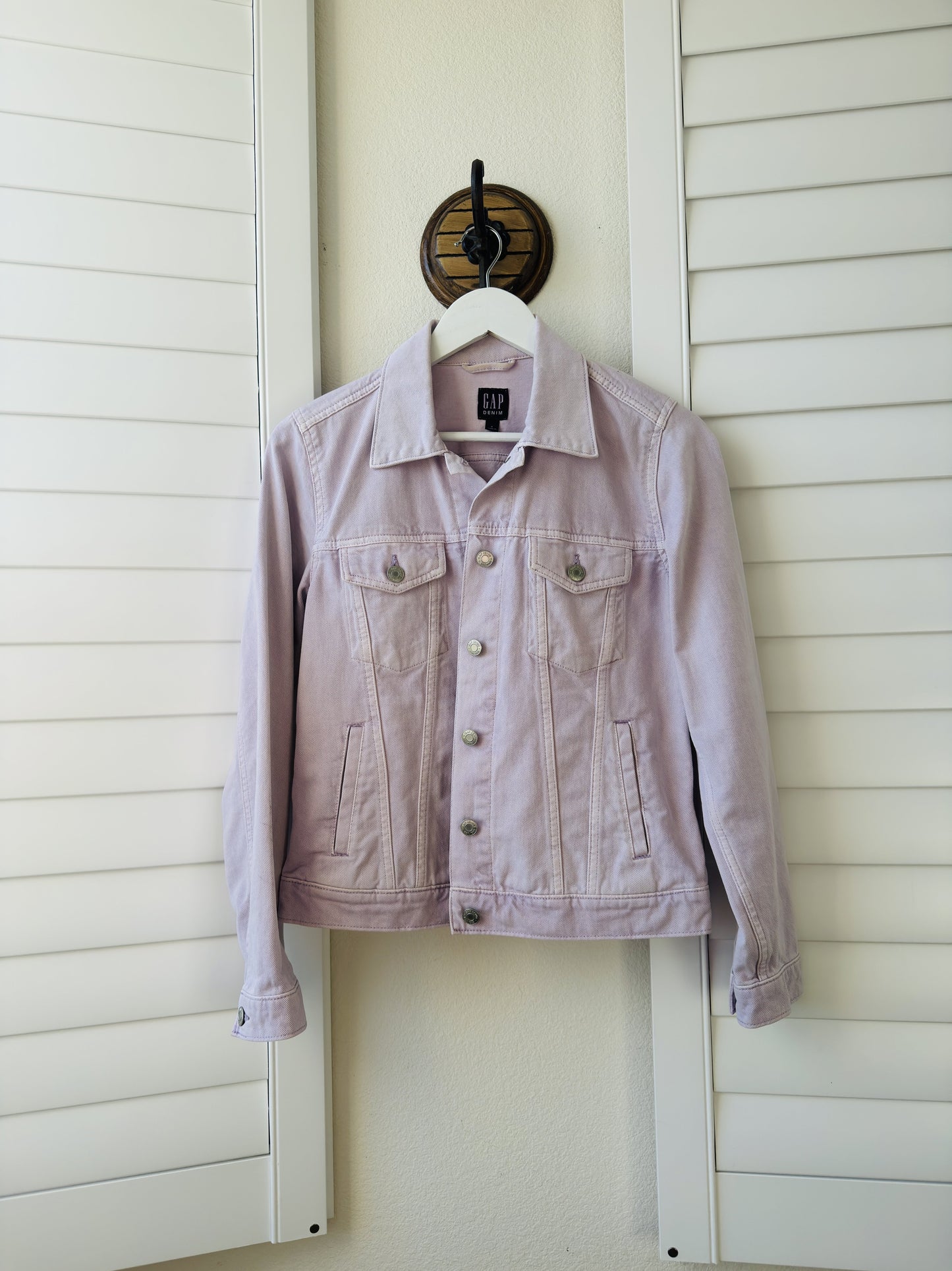 GAP Lavender Purple Denim Jacket Size S