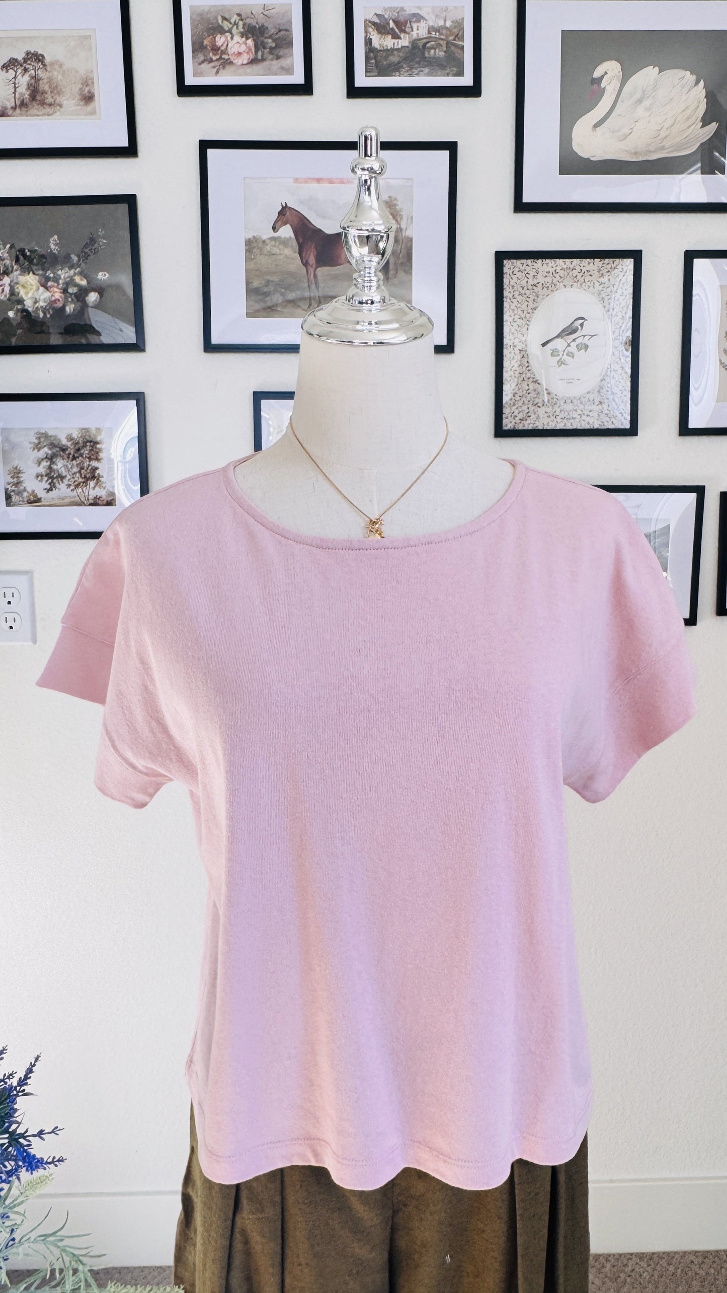 Madewell Pink Short Sleeve Cotton Tee - Size M
