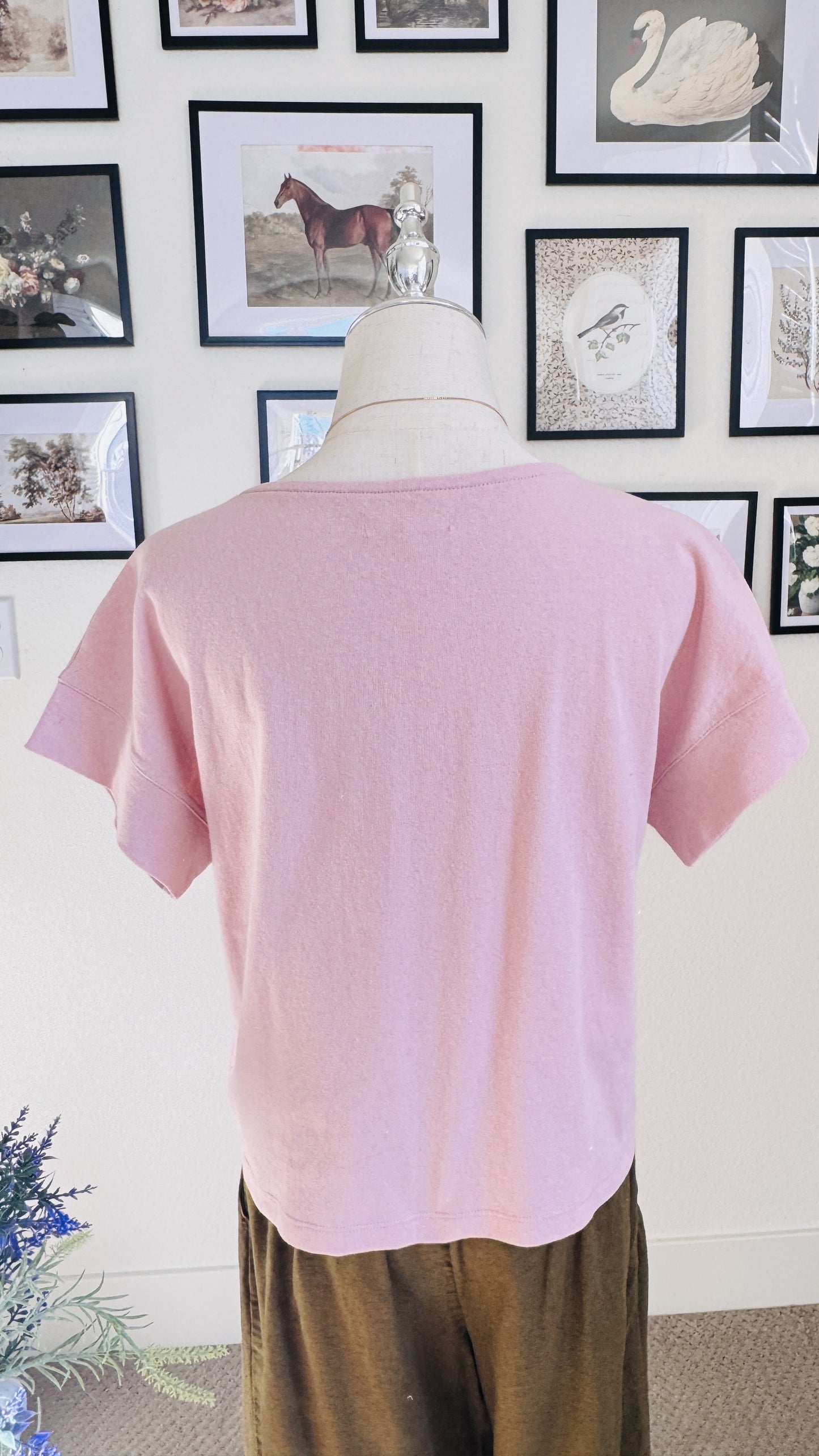 Madewell Pink Short Sleeve Cotton Tee - Size M