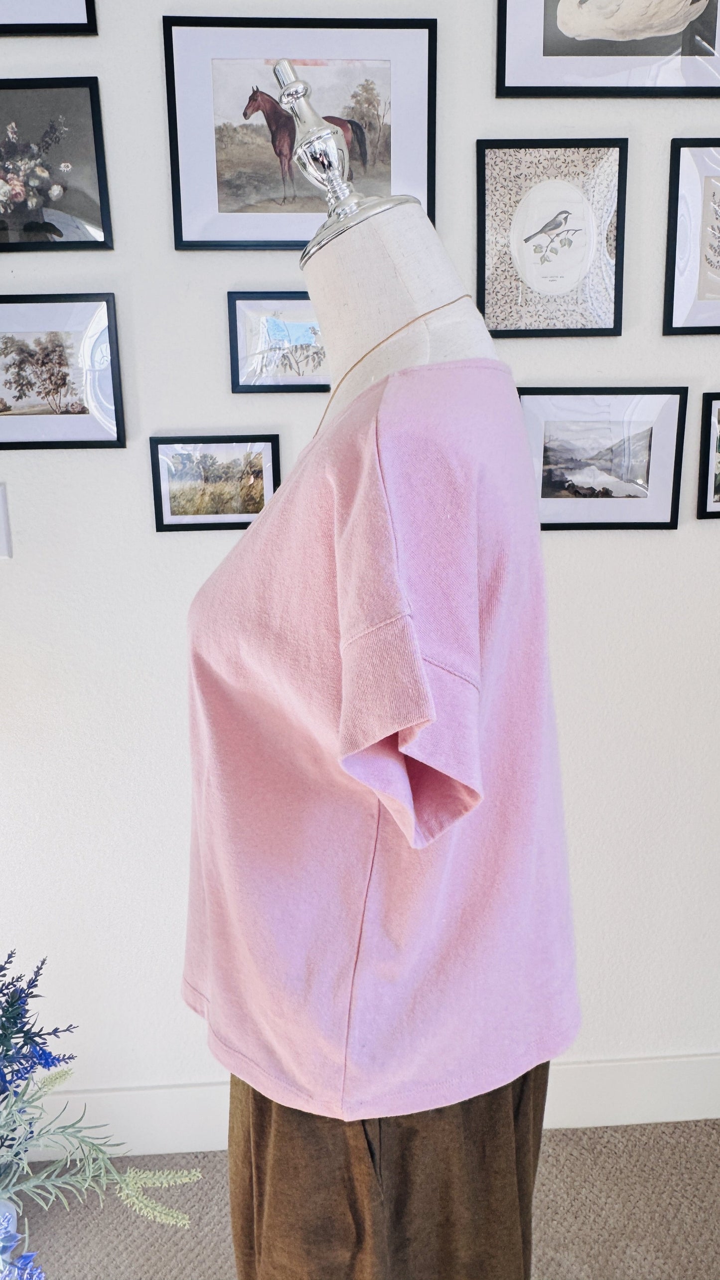 Madewell Pink Short Sleeve Cotton Tee - Size M