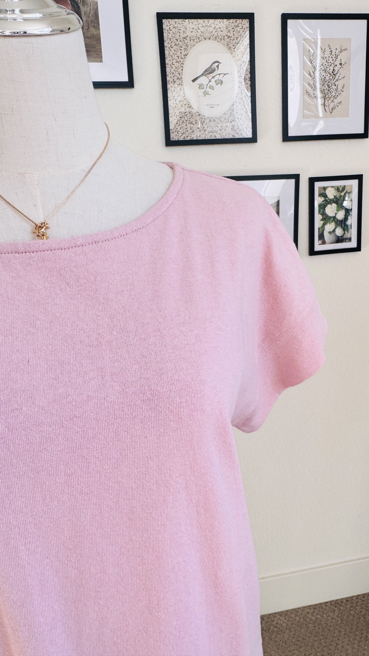 Madewell Pink Short Sleeve Cotton Tee - Size M