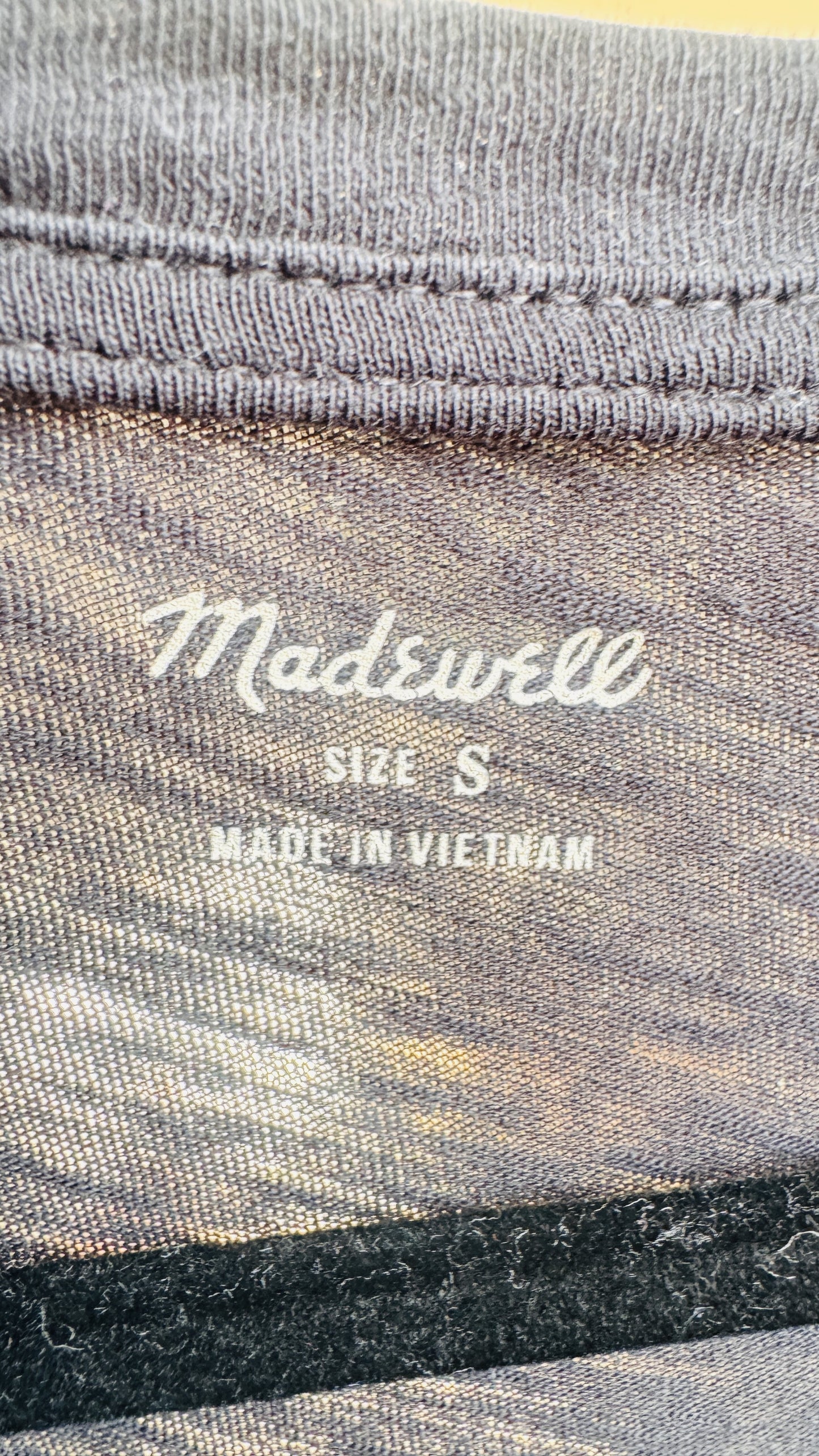 Madewell Black V-Neck Pocket T-Shirt Size S