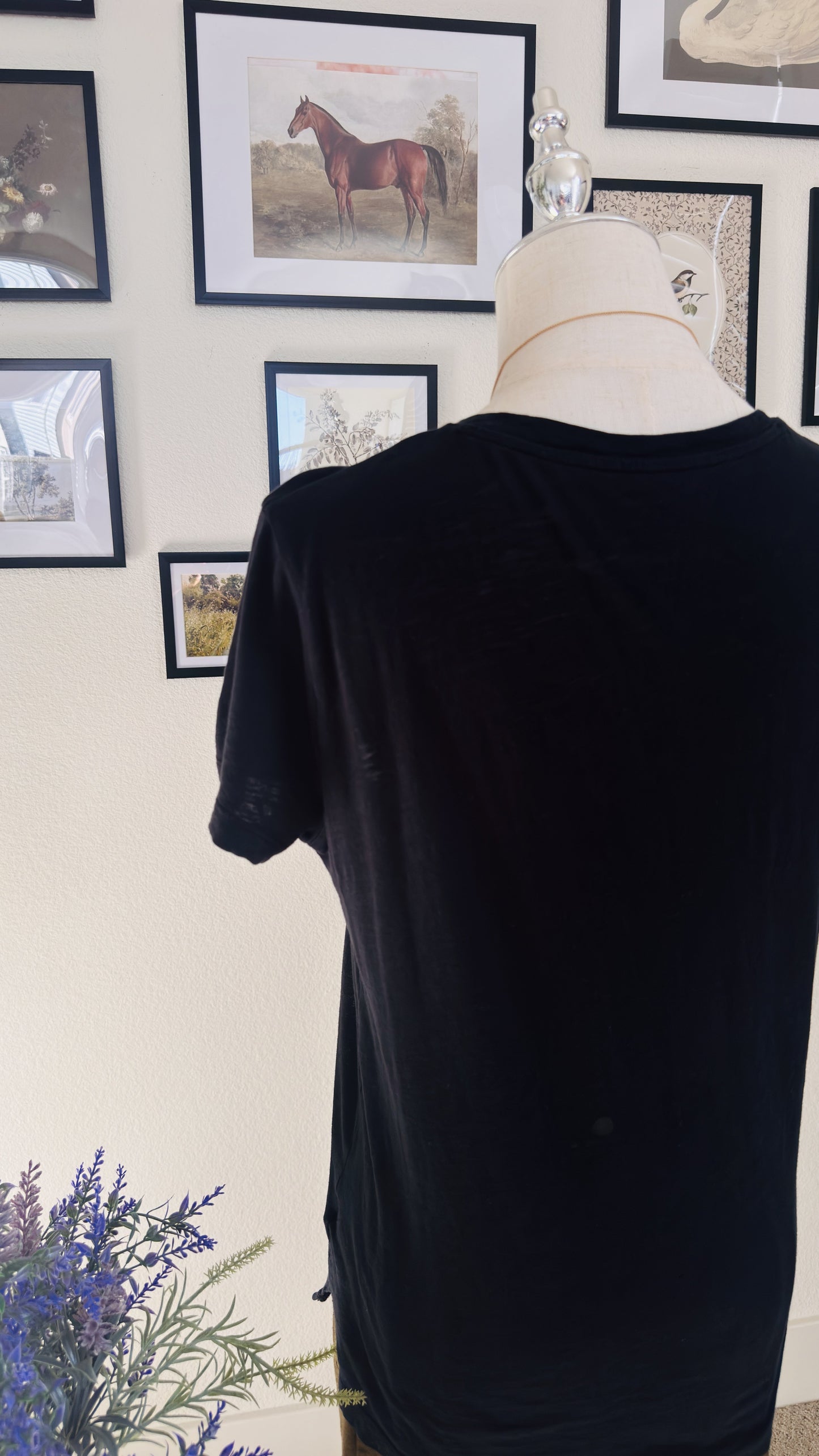 Madewell Black V-Neck Pocket T-Shirt Size S