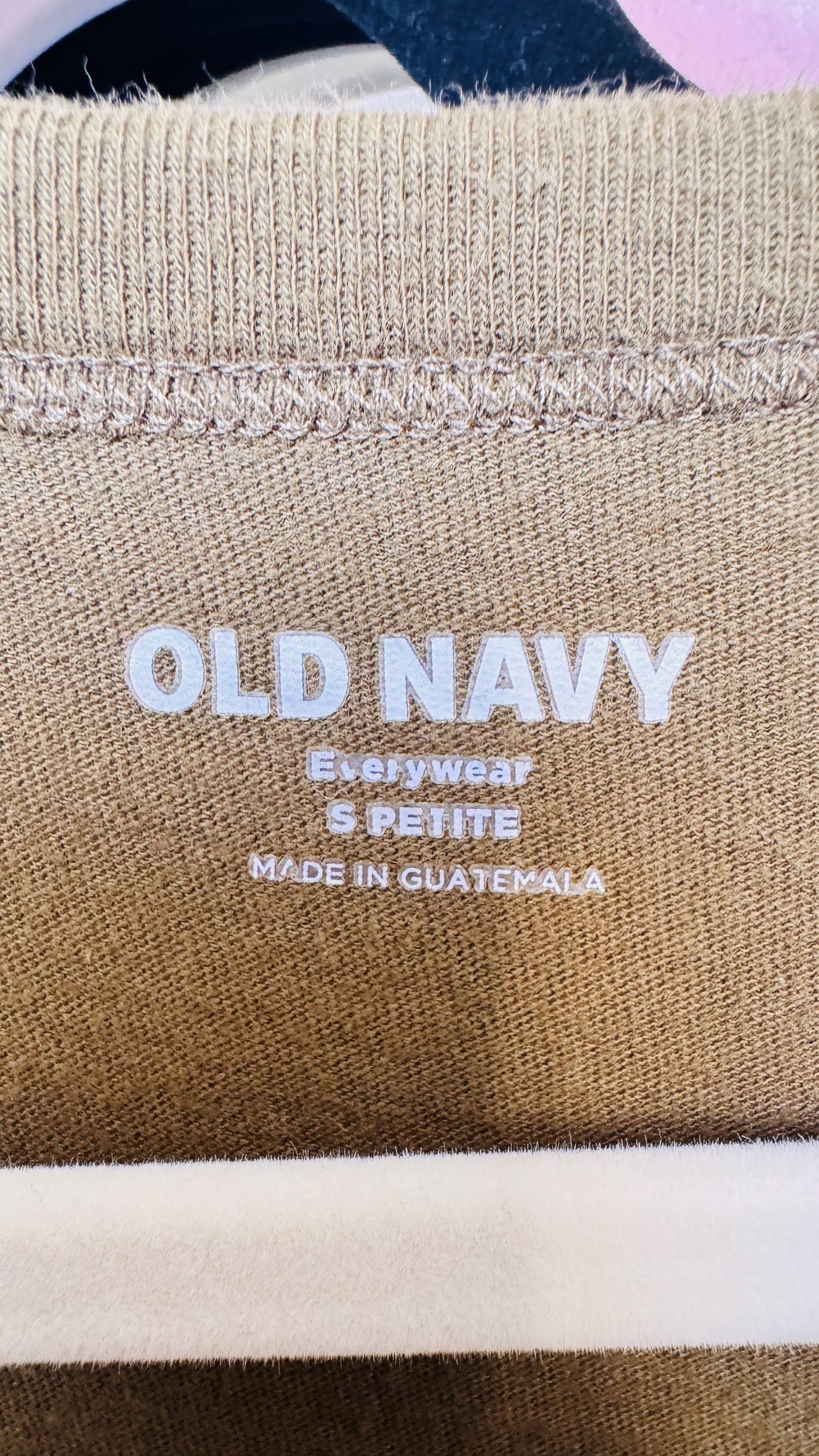 Old Navy Olive Green 'Roam Free' Graphic Tee - Size S Petite