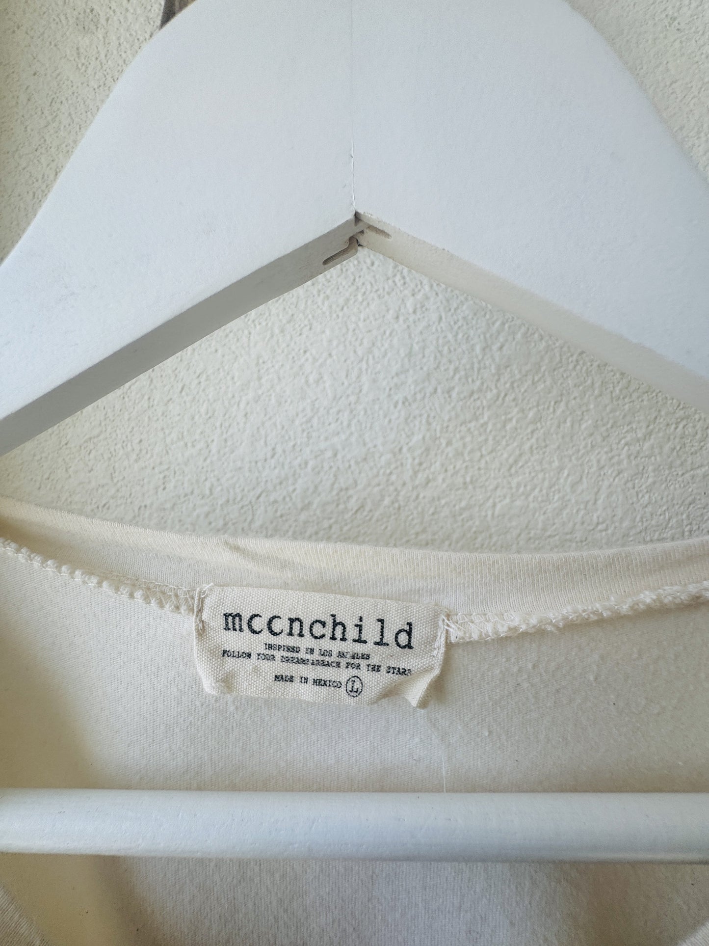 Mccnchild 'Howdy' Dancing Skeletons Graphic Crop Tee - Size L