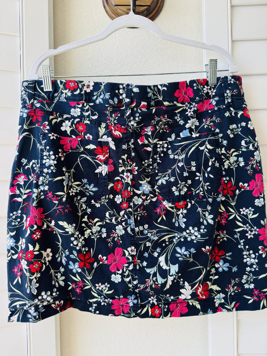 Croft & Barrow Floral Effortless Stretch Skirt Size 16