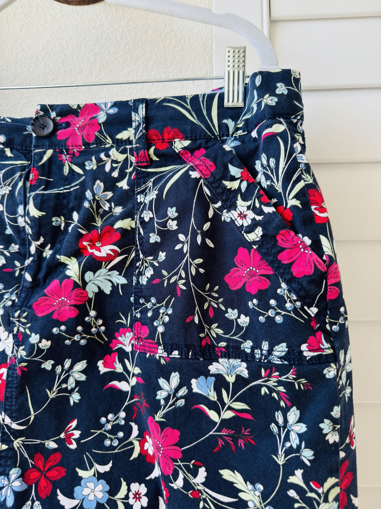 Croft & Barrow Floral Effortless Stretch Skirt Size 16