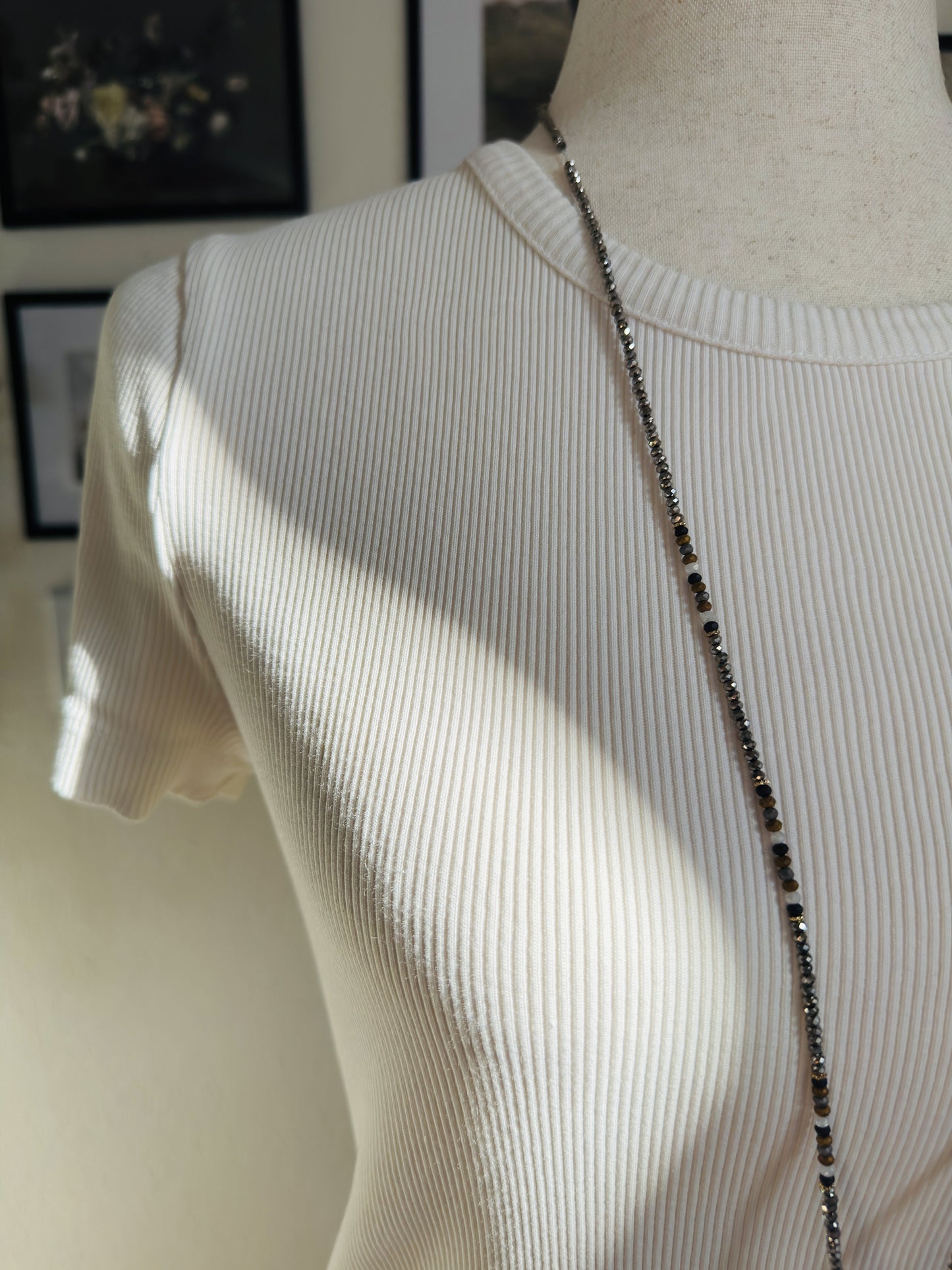 Madewell White Ribbed Pocket Tee - Size M