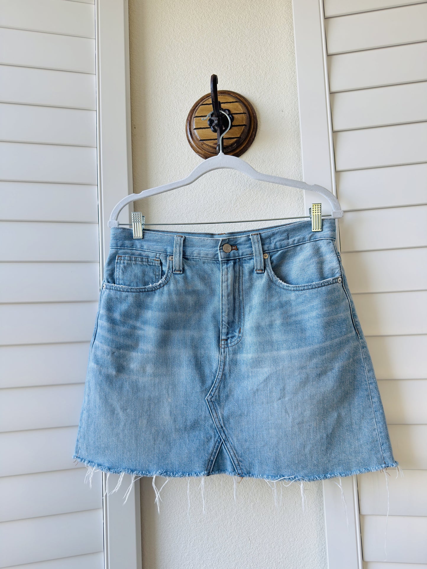 Madewell Rigid Denim A-Line Mini Skirt - Size 28