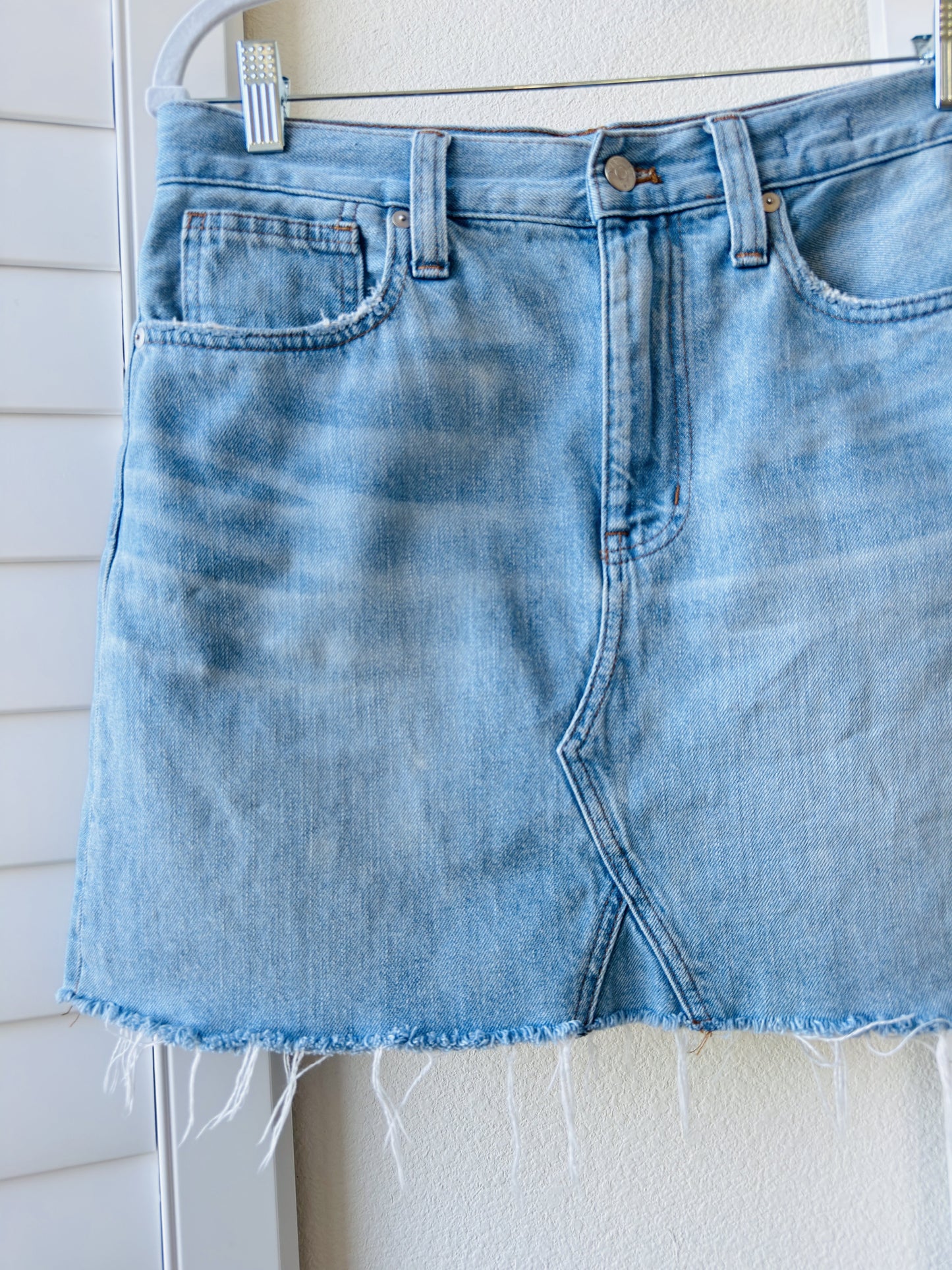 Madewell Rigid Denim A-Line Mini Skirt - Size 28