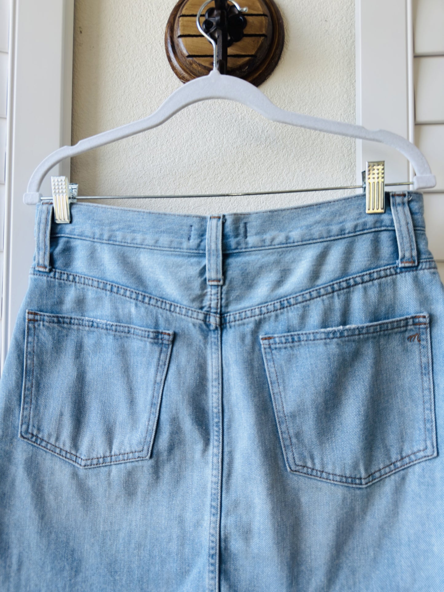 Madewell Rigid Denim A-Line Mini Skirt - Size 28
